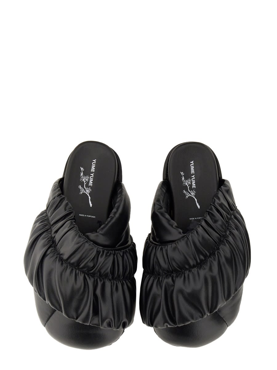 Yume Yume Padded Slip-on Mules In Black