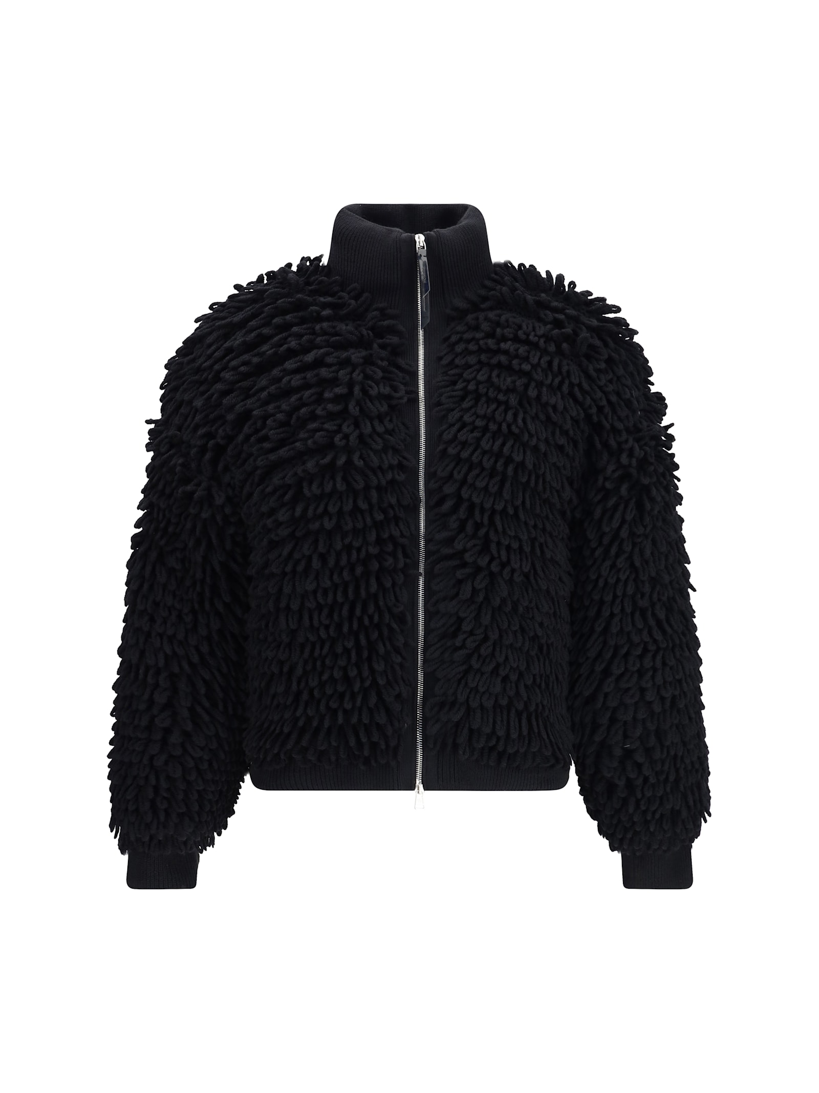 Moncler Genius X Ee72 By Edward Enninful Wool-blend Down Cardigan In Black