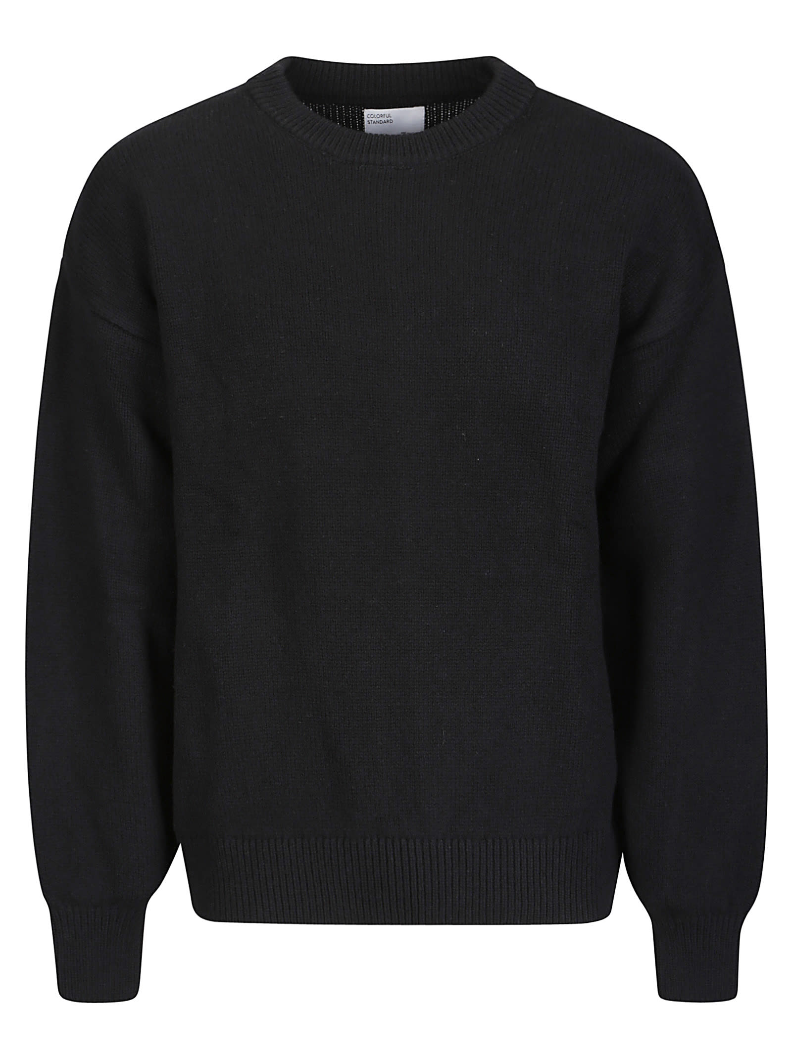 Colorful Standard Oversized Merino Wool Crew In Deep Black