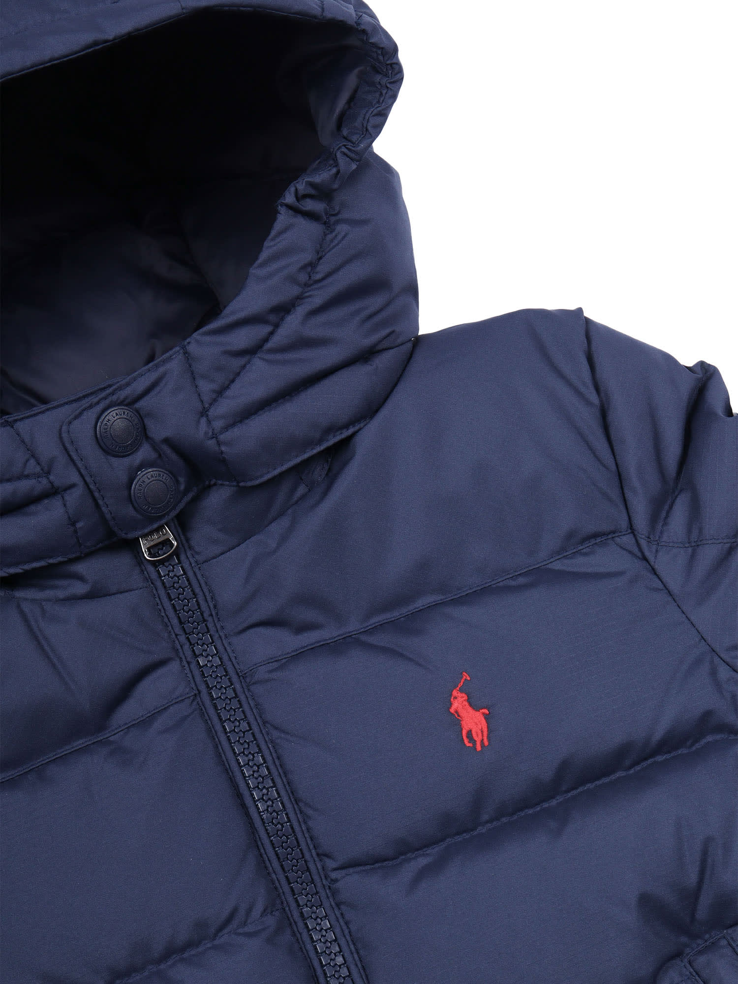 Polo Ralph Lauren Down Jkt-outerwear-bomber In Blue