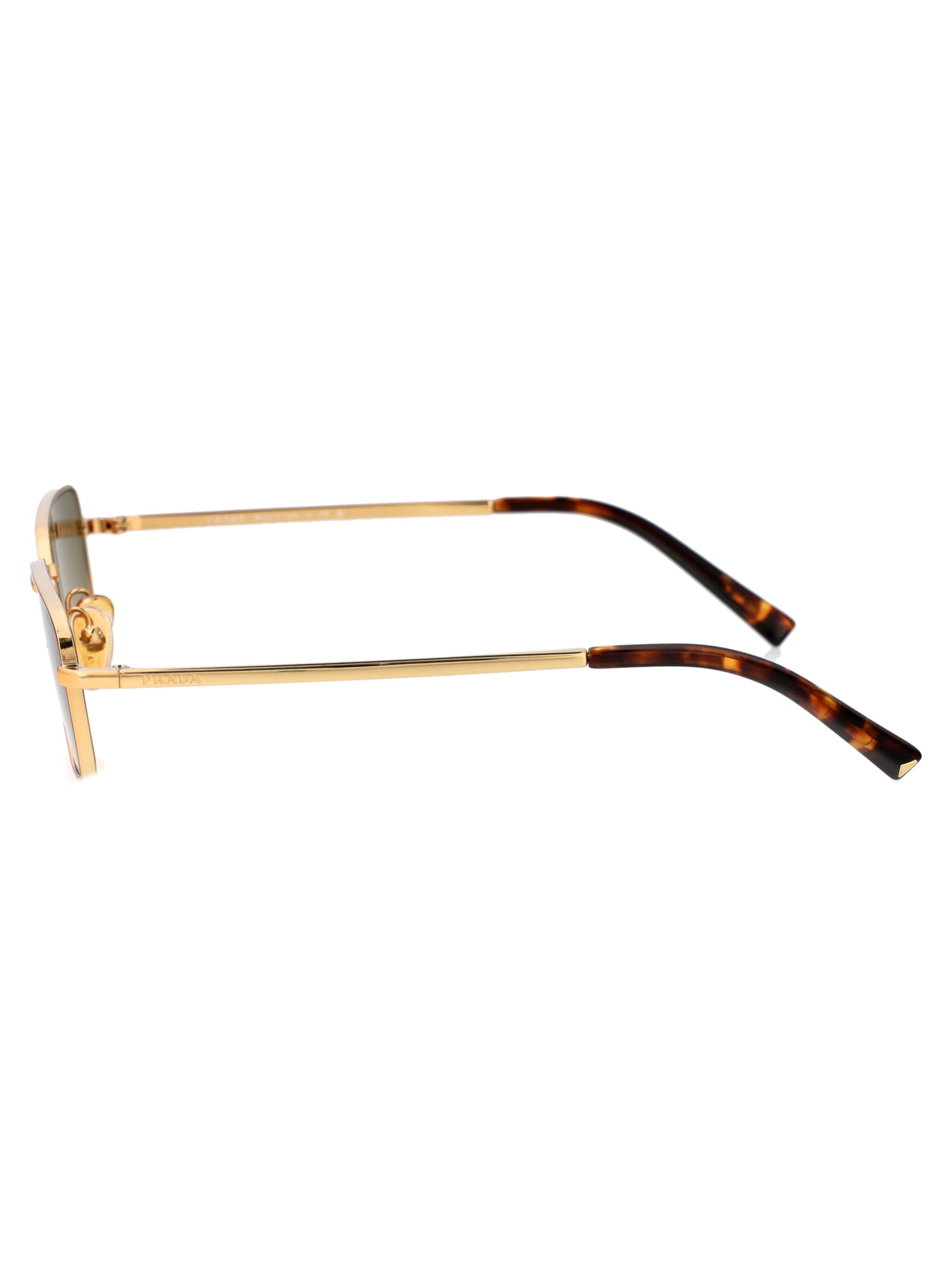 Shop Prada 0pr A60s Sunglasses In 5ak70g Gold