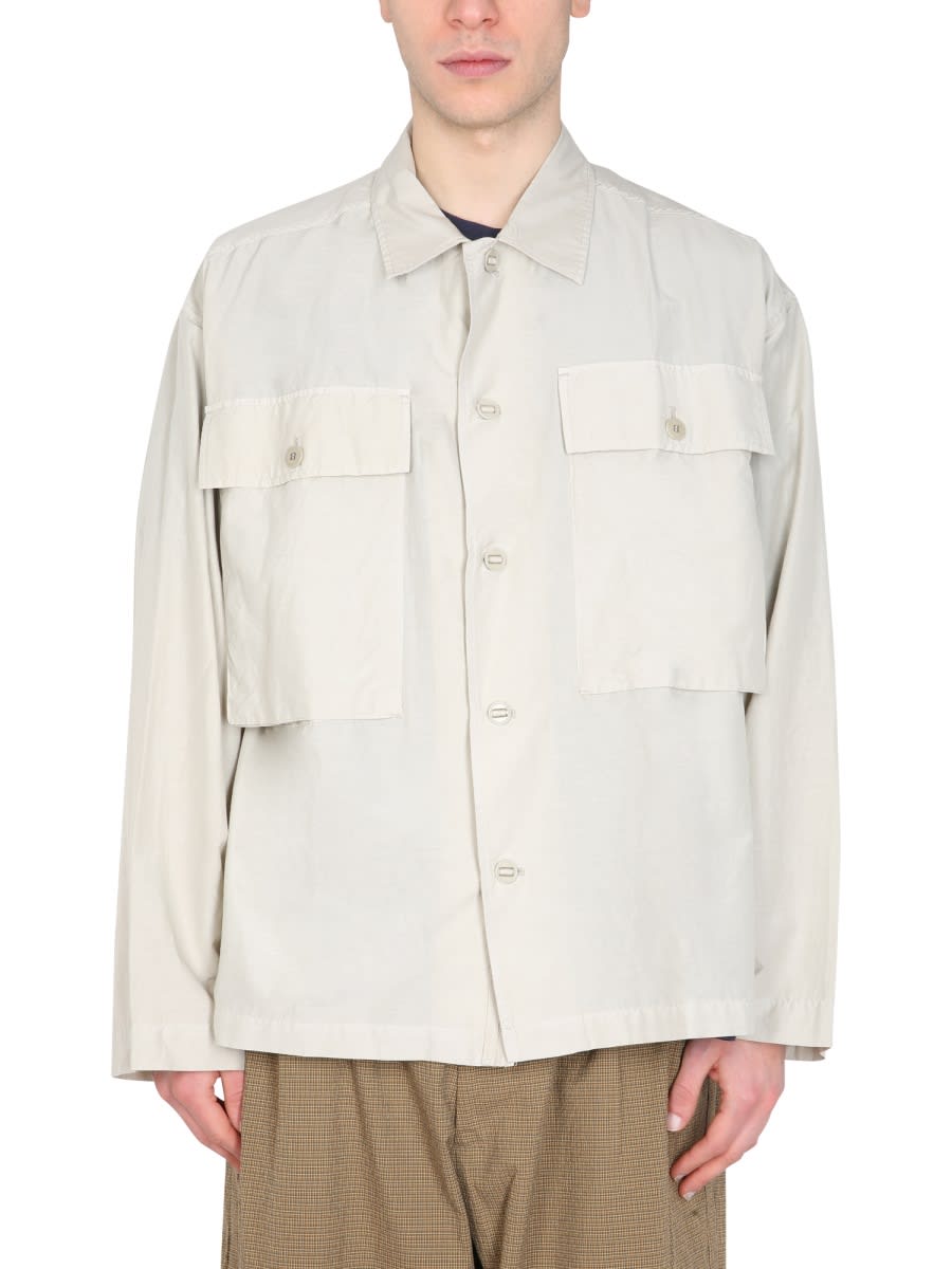Shop Ymc You Must Create Military Shirt In Ivory