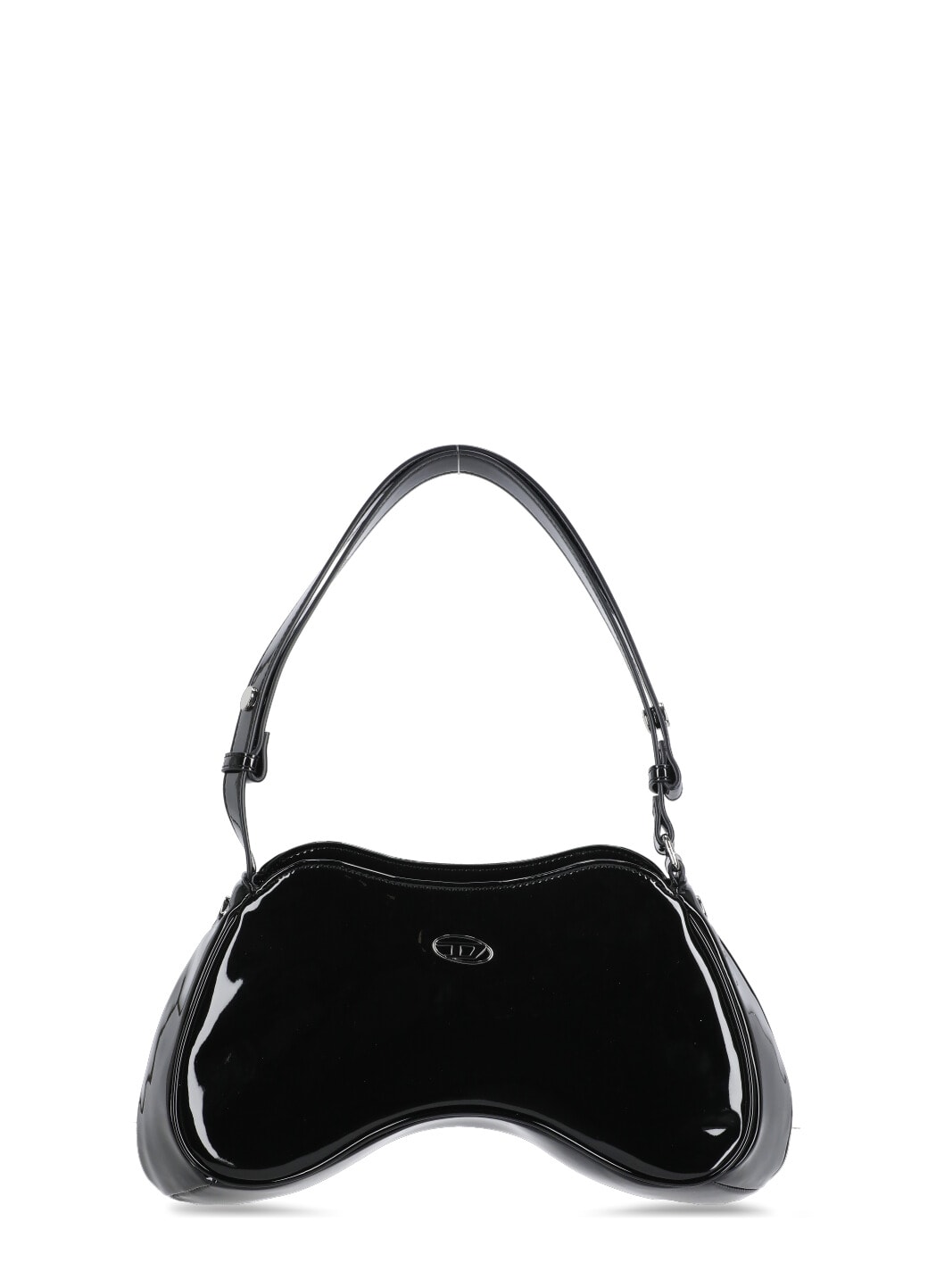 Shop Diesel Play Shoulder Bag In Black