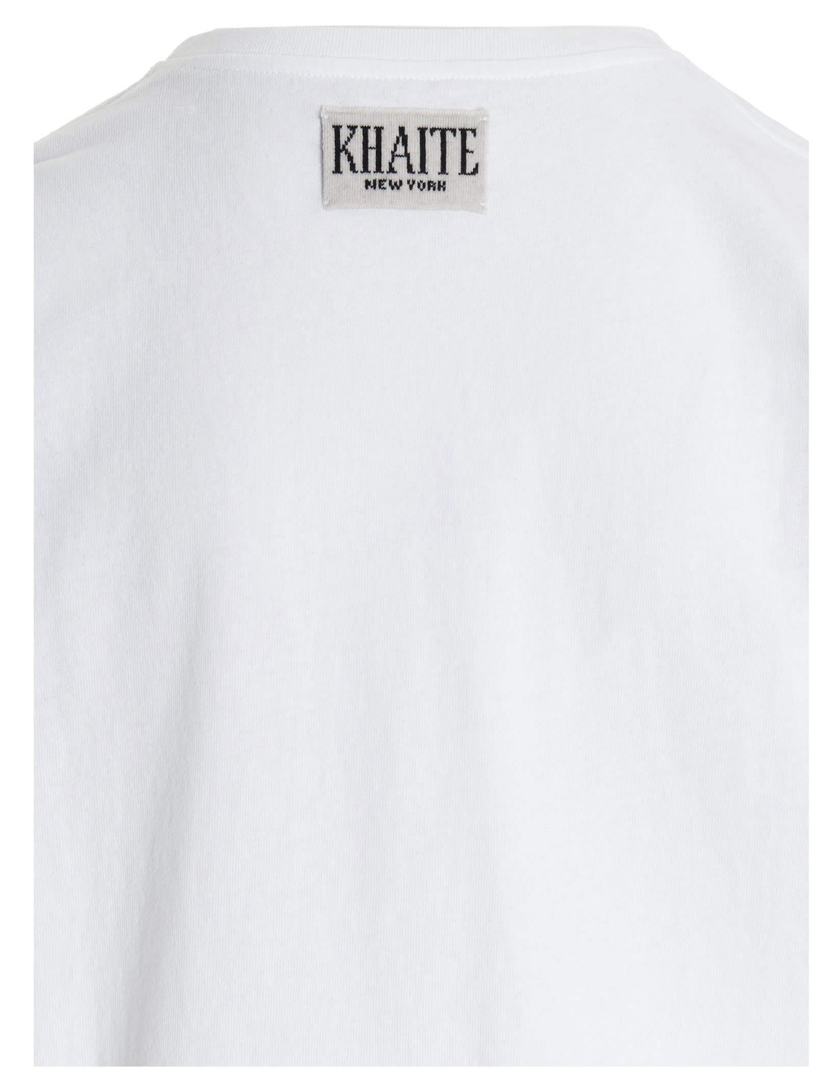 Shop Khaite Mae T-shirt In White