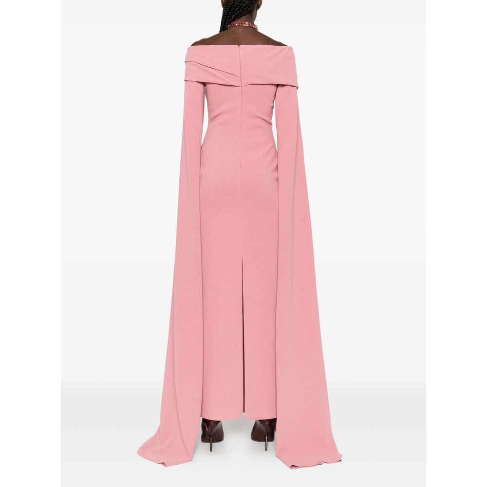 Solace London Nuri Midi Dress In Pink