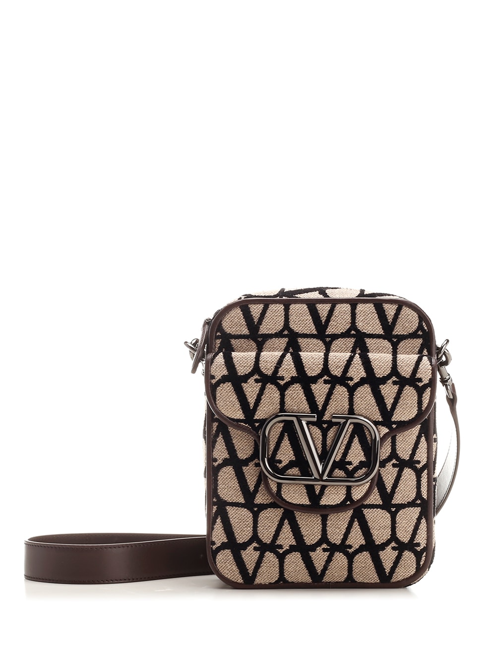 Shop VALENTINO VLTN Unisex Street Style 2WAY Plain Leather Crossbody Bag  Logo by MAHOE'LAI