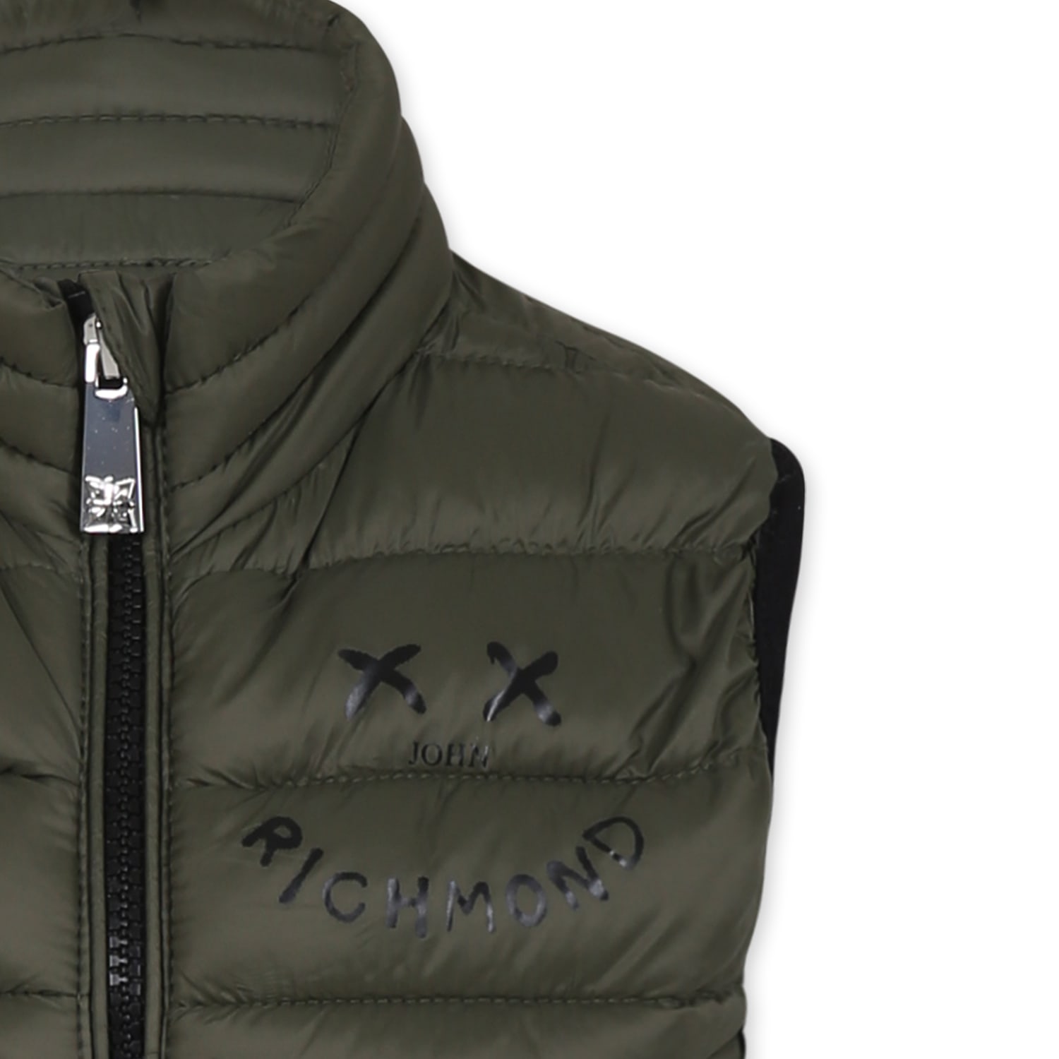 Richmond Green Vest For Boy With Smiley In Green
