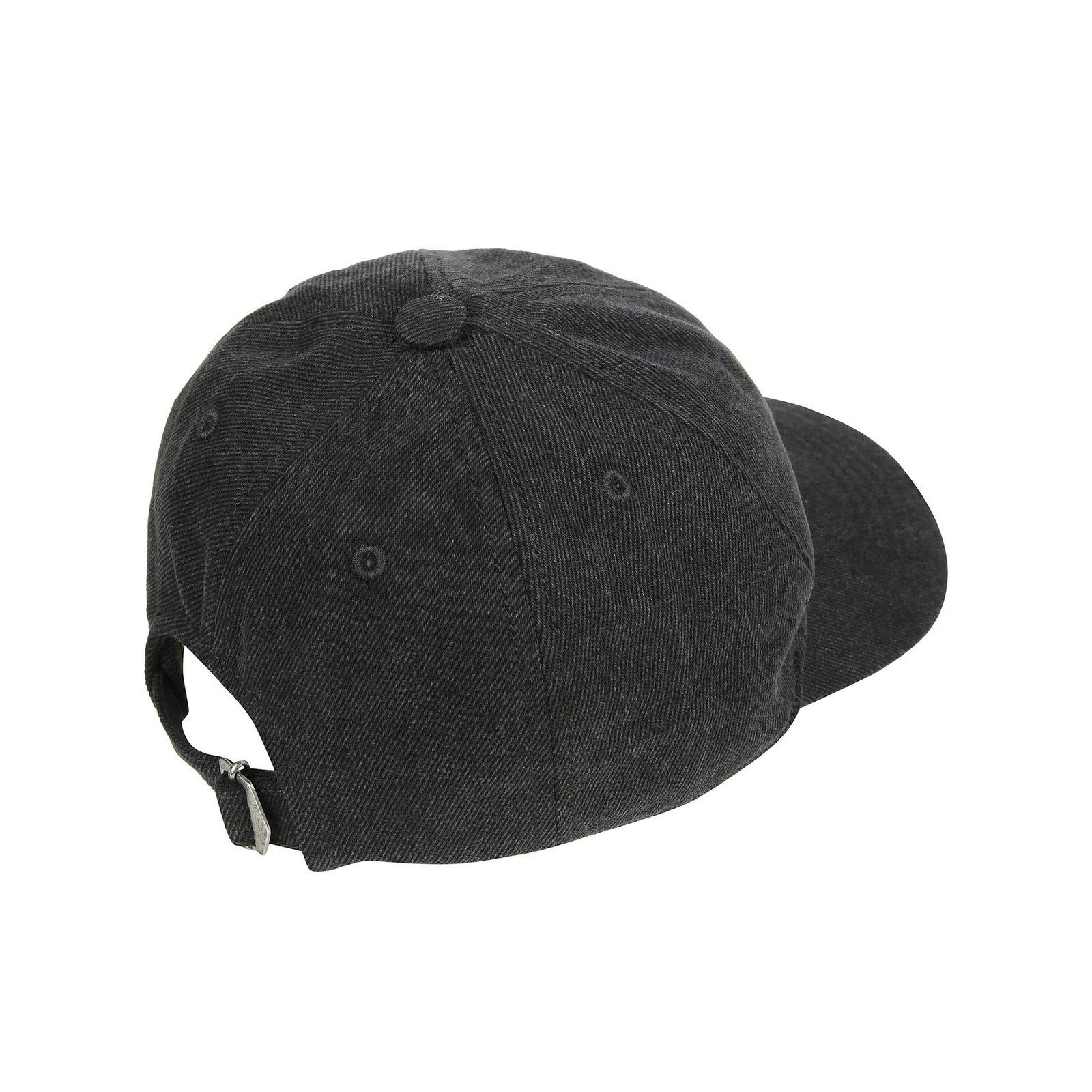 Shop Isabel Marant Tomas Logo Embroidered Cap In Faded Black