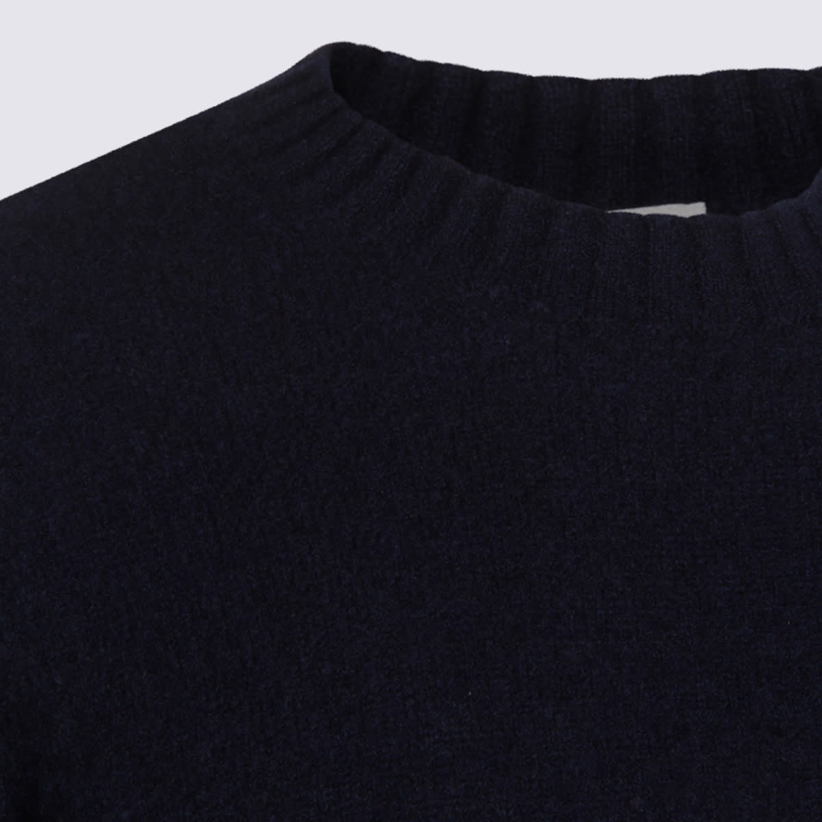 Piacenza Cashmere Crew-neck Cashmere-silk Blend Sweater In Blue