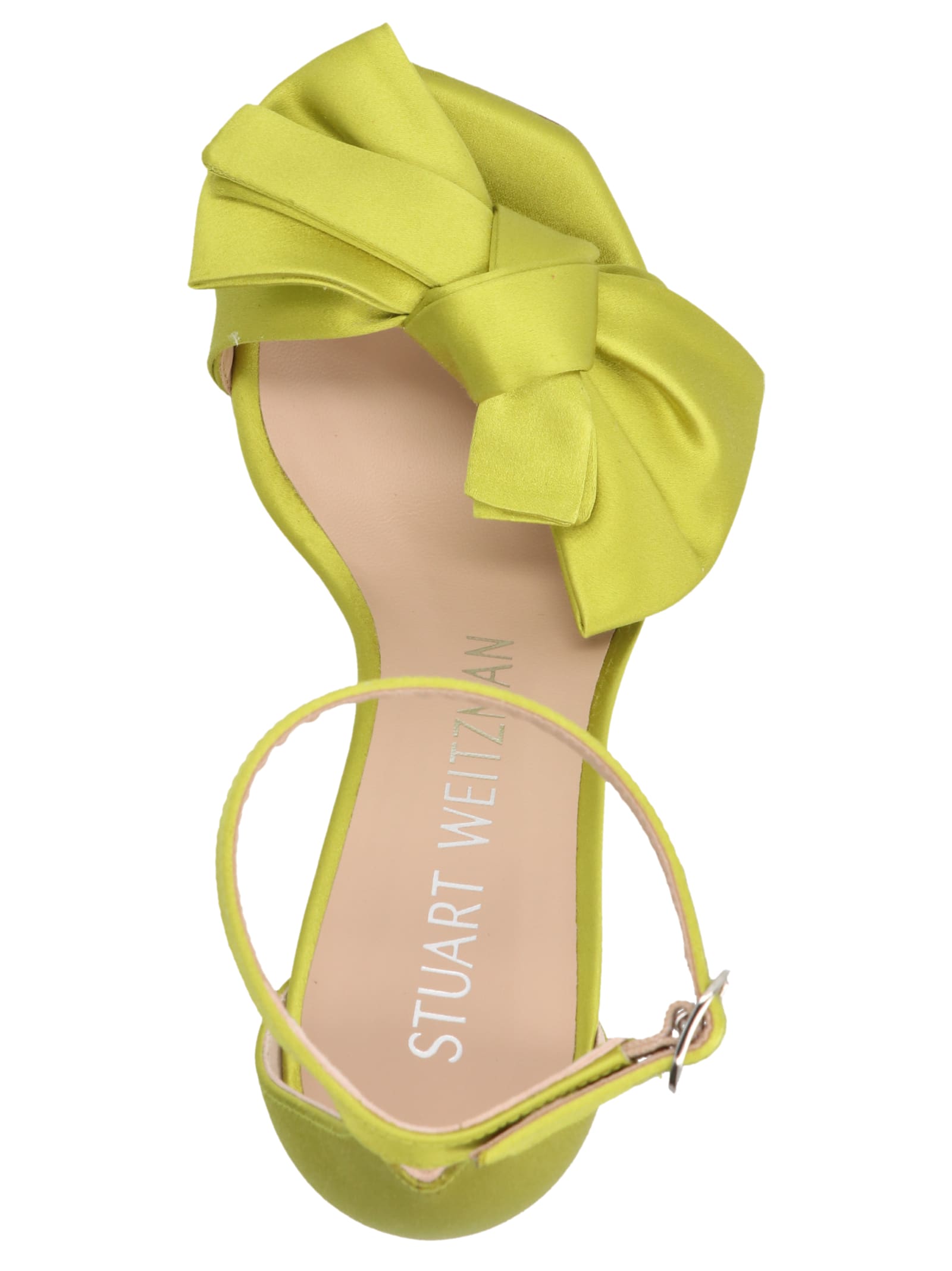 Shop Stuart Weitzman Nude Loveknot Sandals In Beige
