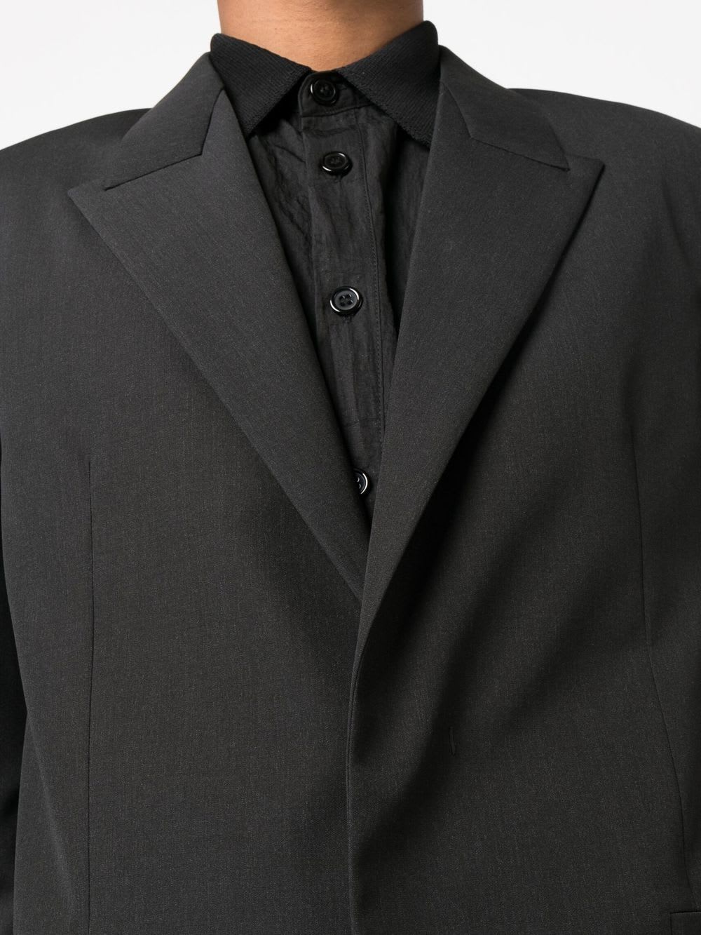 Givenchy Single-breasted Wool Jacket In Gray