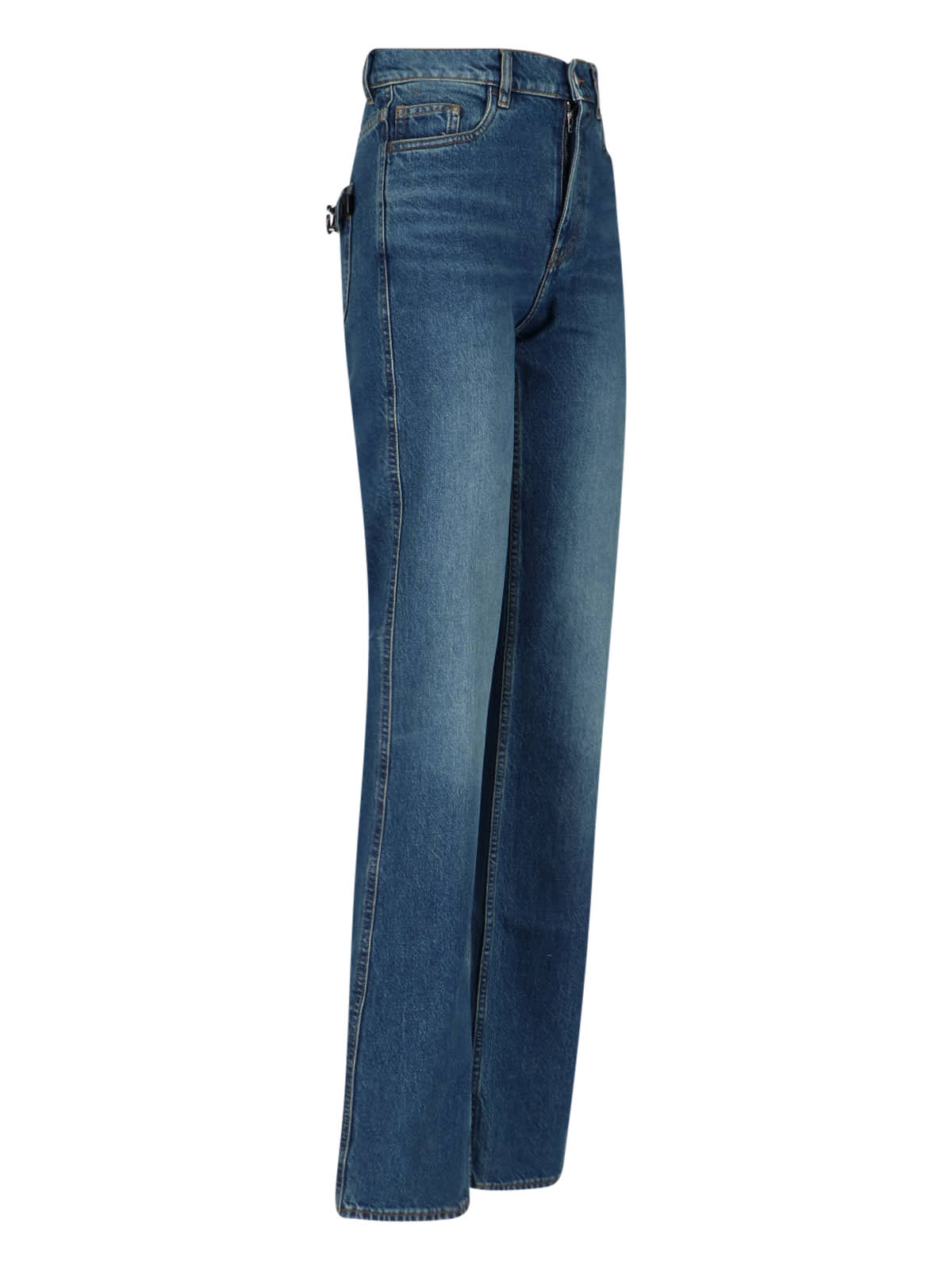 Coperni Strap Jeans In Blue