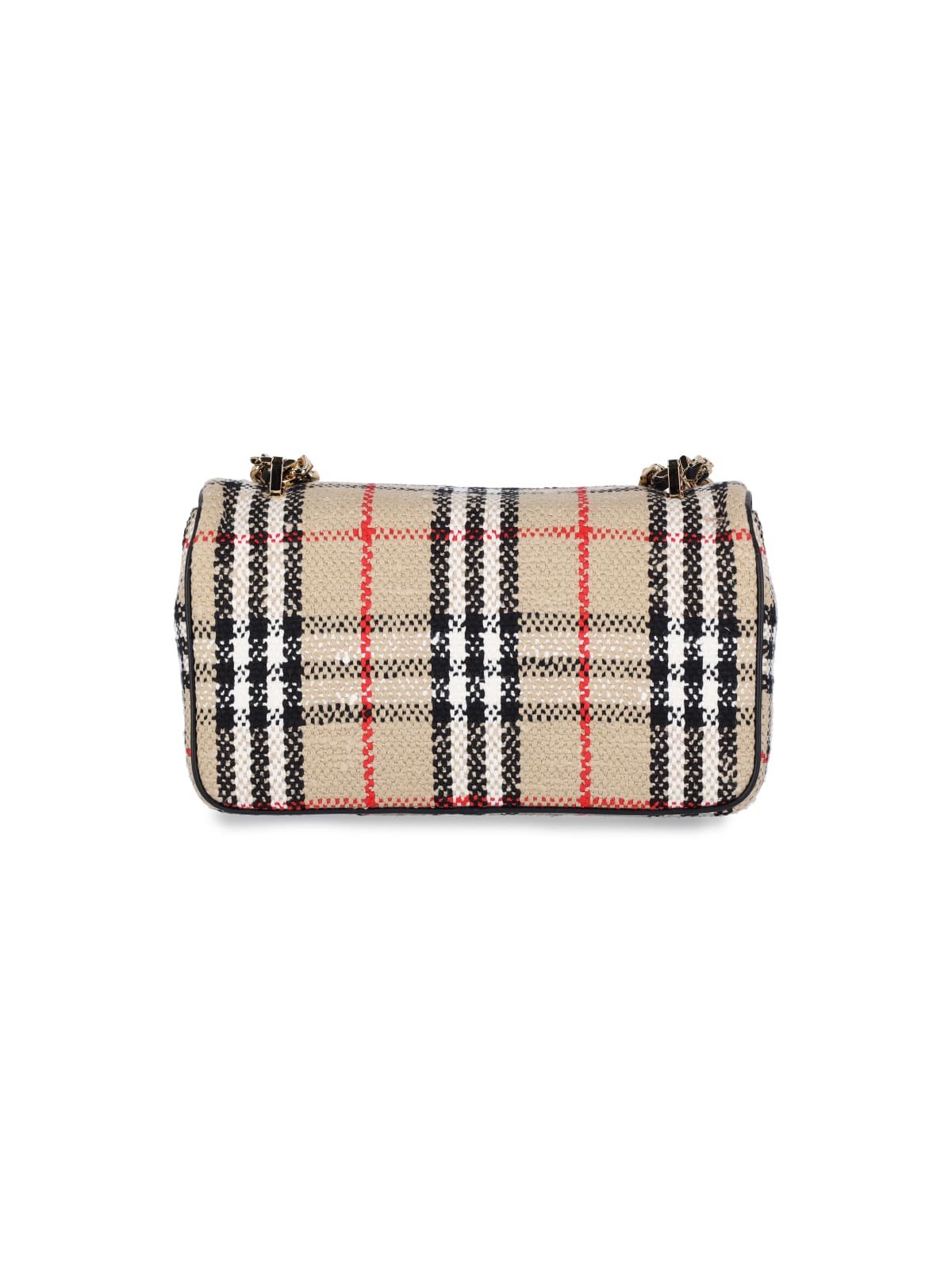 Shop Burberry Small Lola Bouclé Bag In Beige