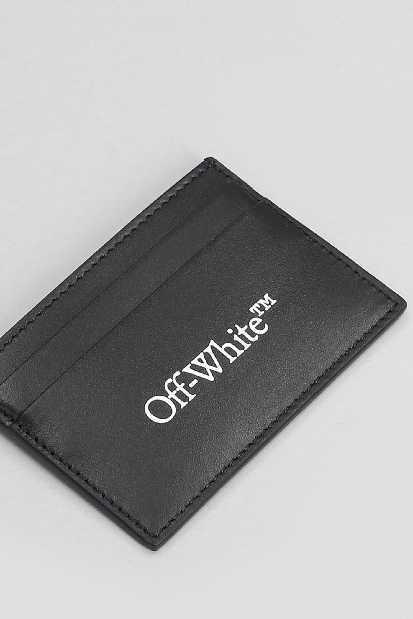 Shop Off-white Wallet In Black Leather