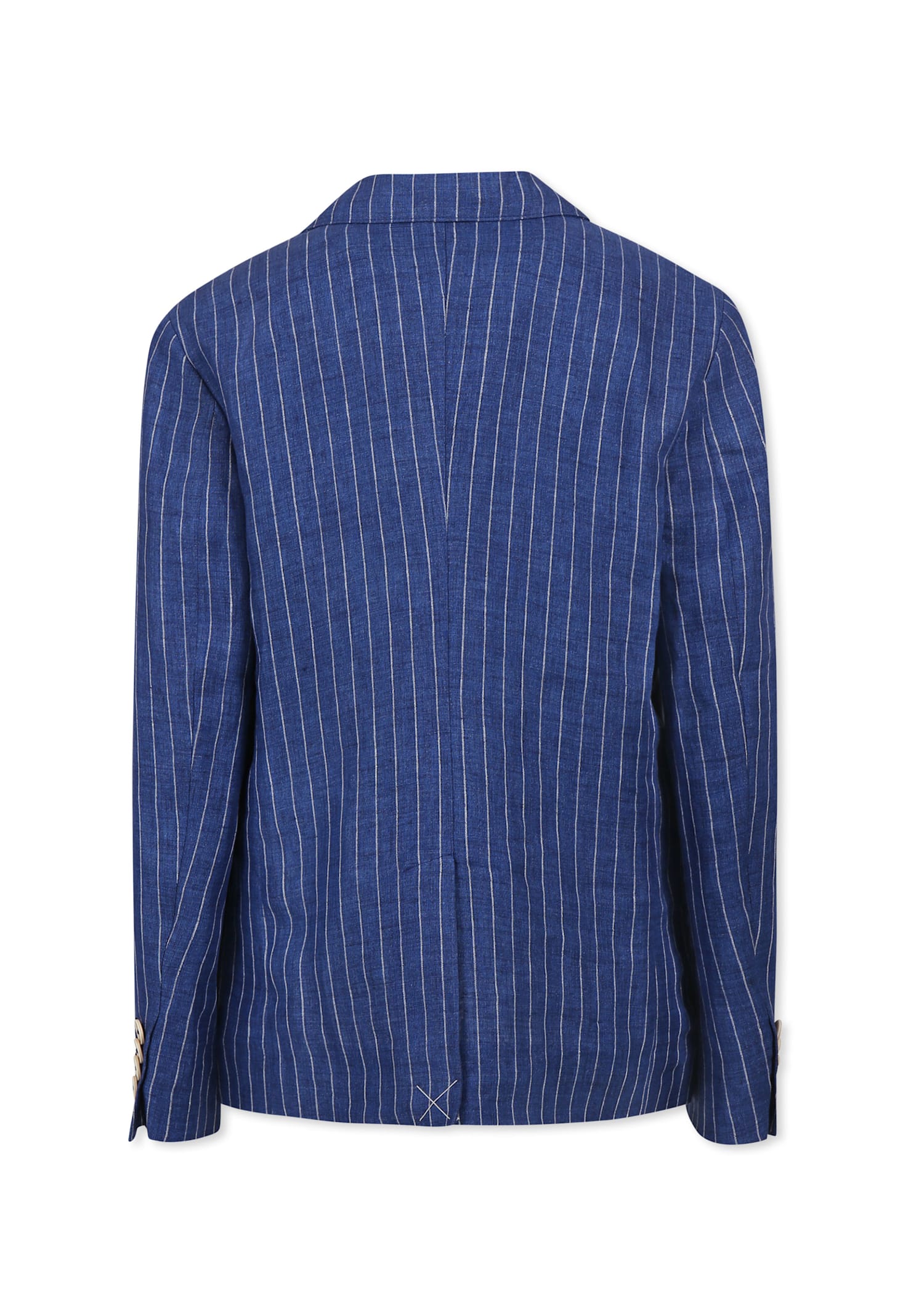 Dolce & Gabbana Blue Jacket For Boy With Dg Monogram In Blue