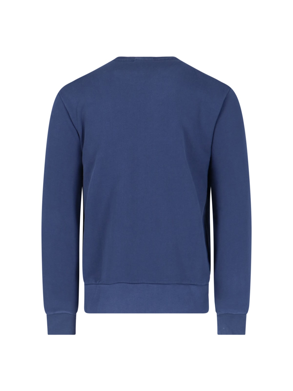 Shop Polo Ralph Lauren Logo Crewneck Sweatshirt In Blue