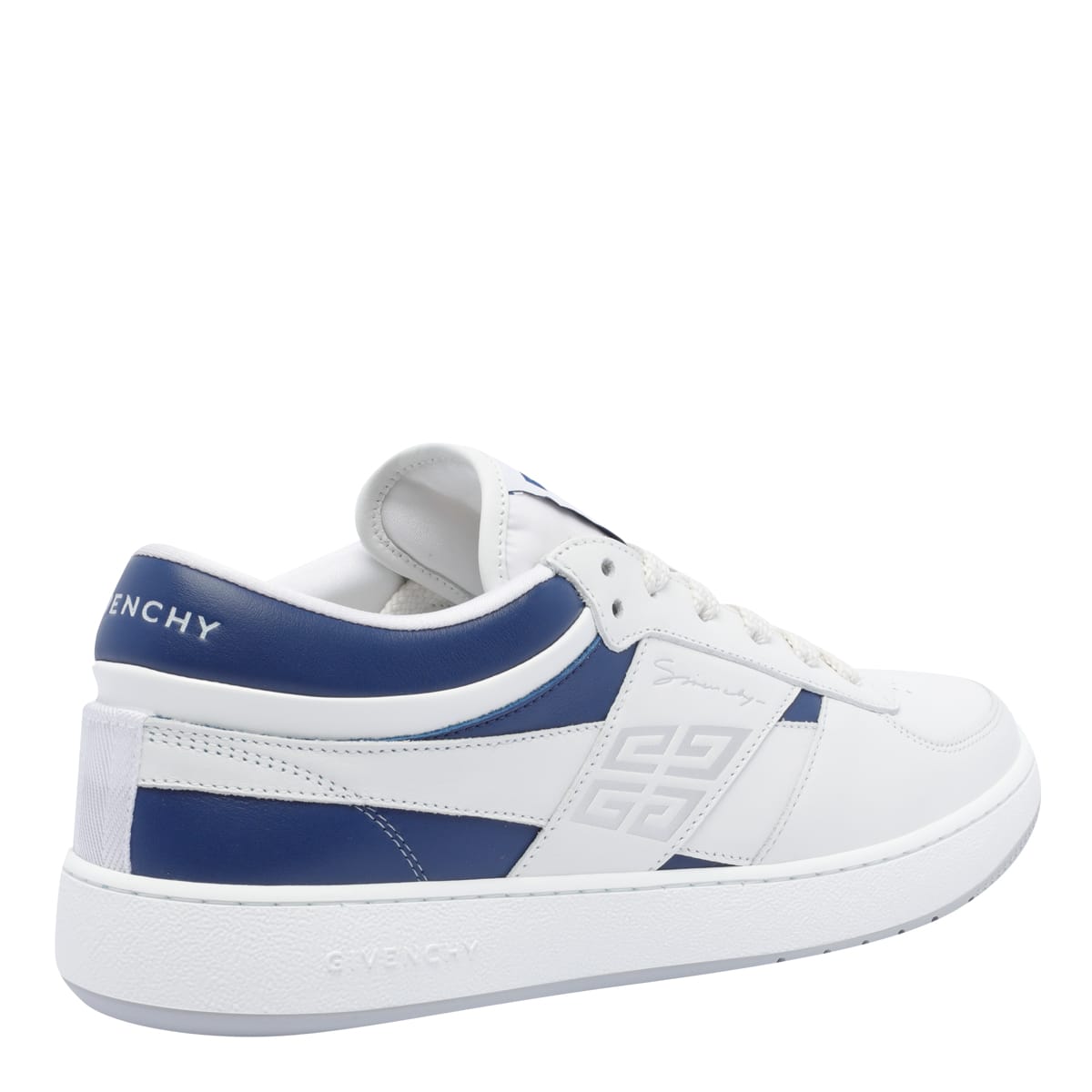 Givenchy White Leather G Move Sneakers In White