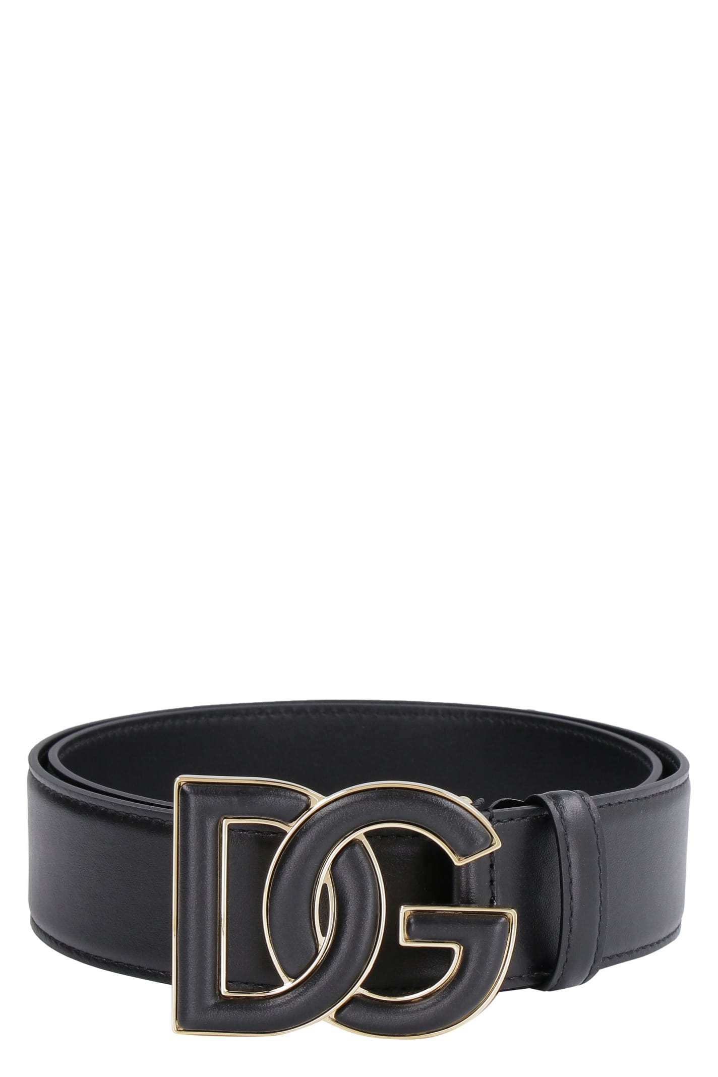 Dolce & Gabbana Dg Buckle Leather Belt