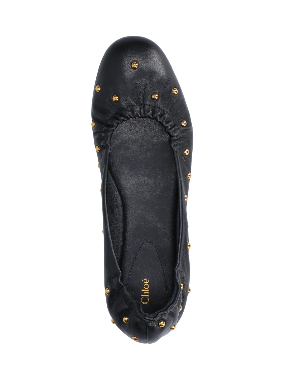 Shop Chloé Eia Ballet Flats In Black