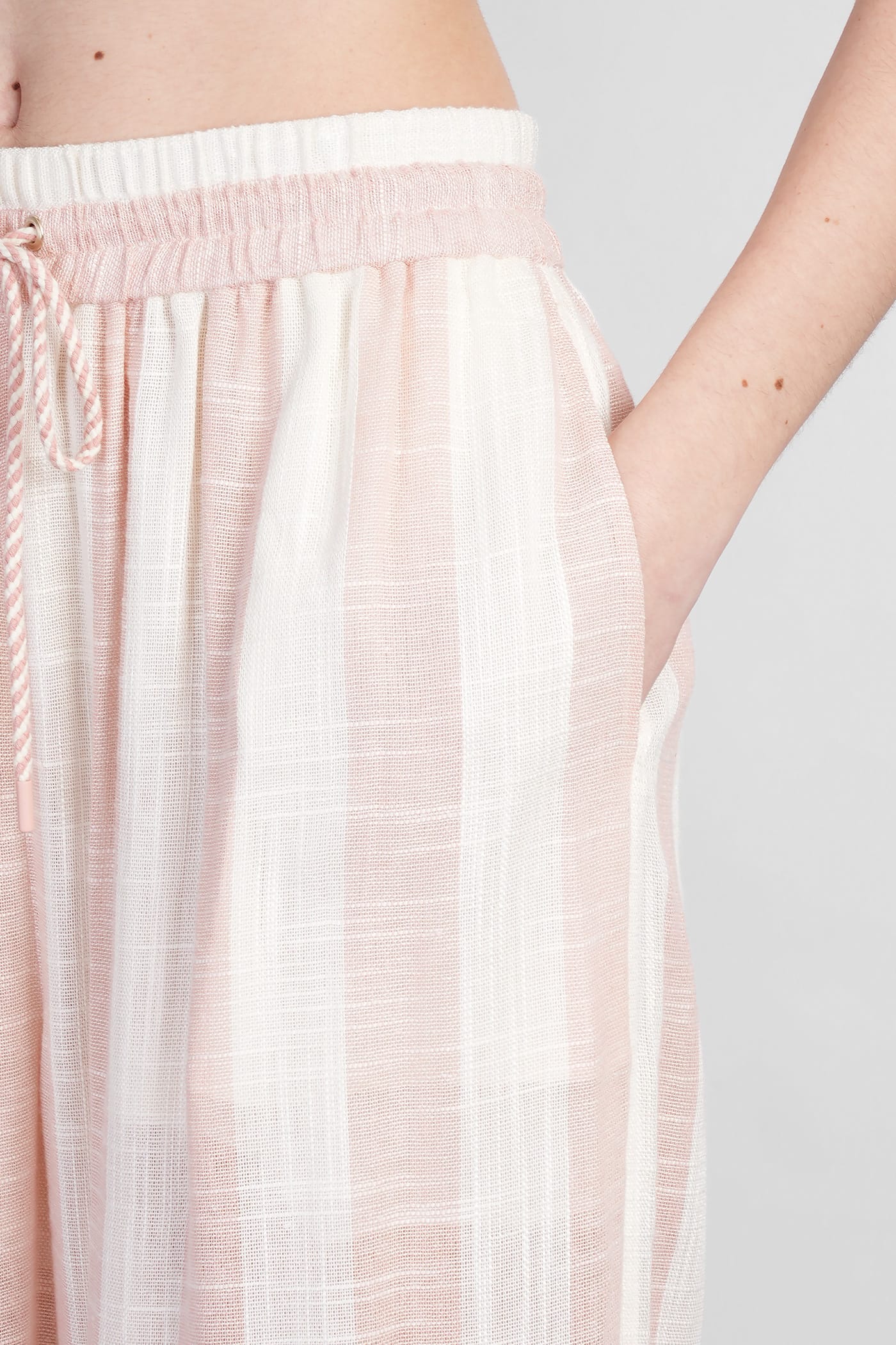 Zimmermann Acacia Wide-leg Pants In Beige