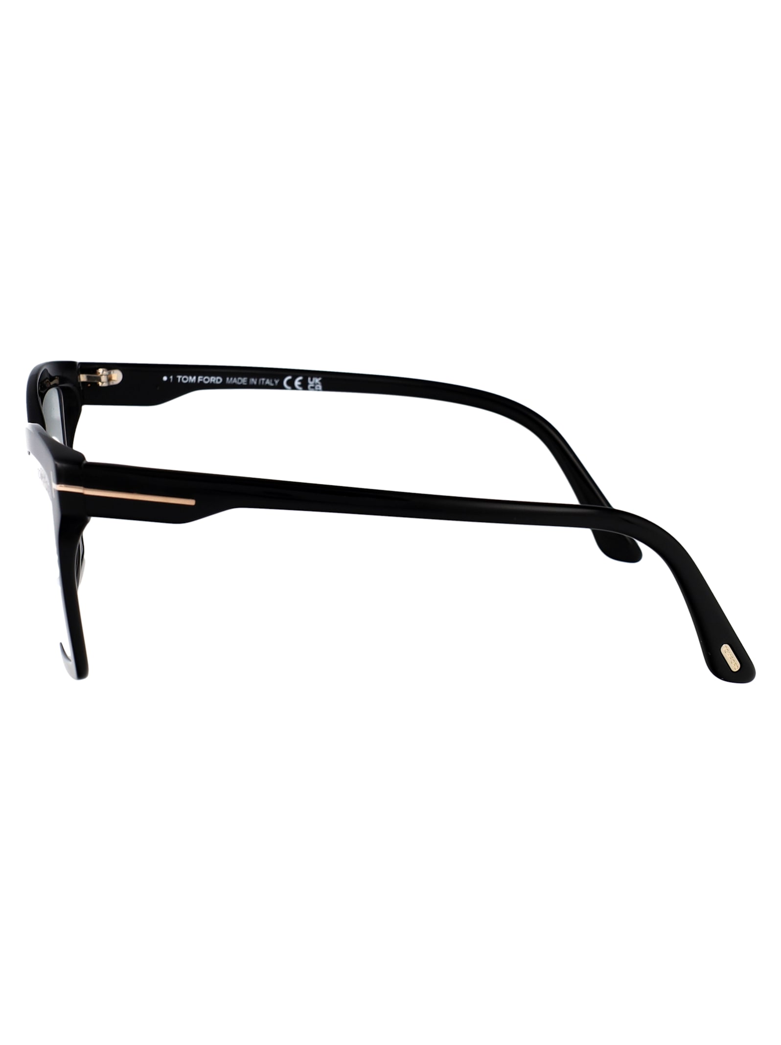 Tom Ford T-hinge Square-frame Glasses In Black
