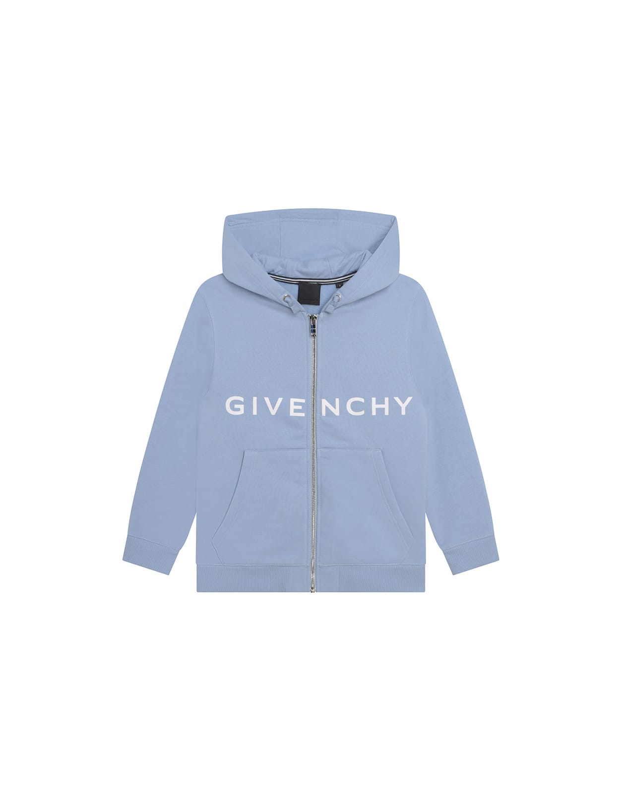 GIVENCHY LIGHT BLUE GIVENCHY 4G ZIPPED HOODIE