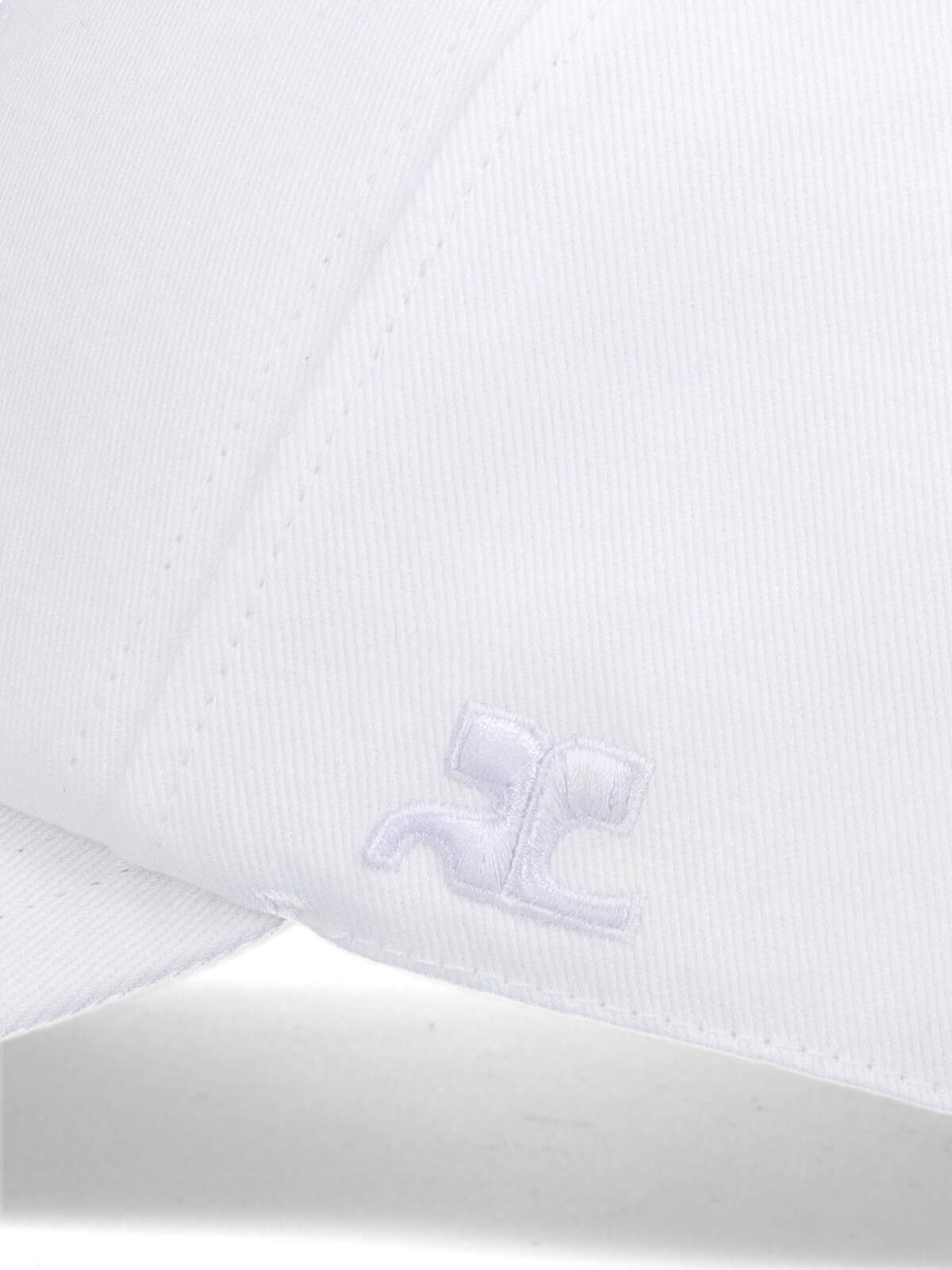 Shop Courrèges Logo Baseball Cap In White