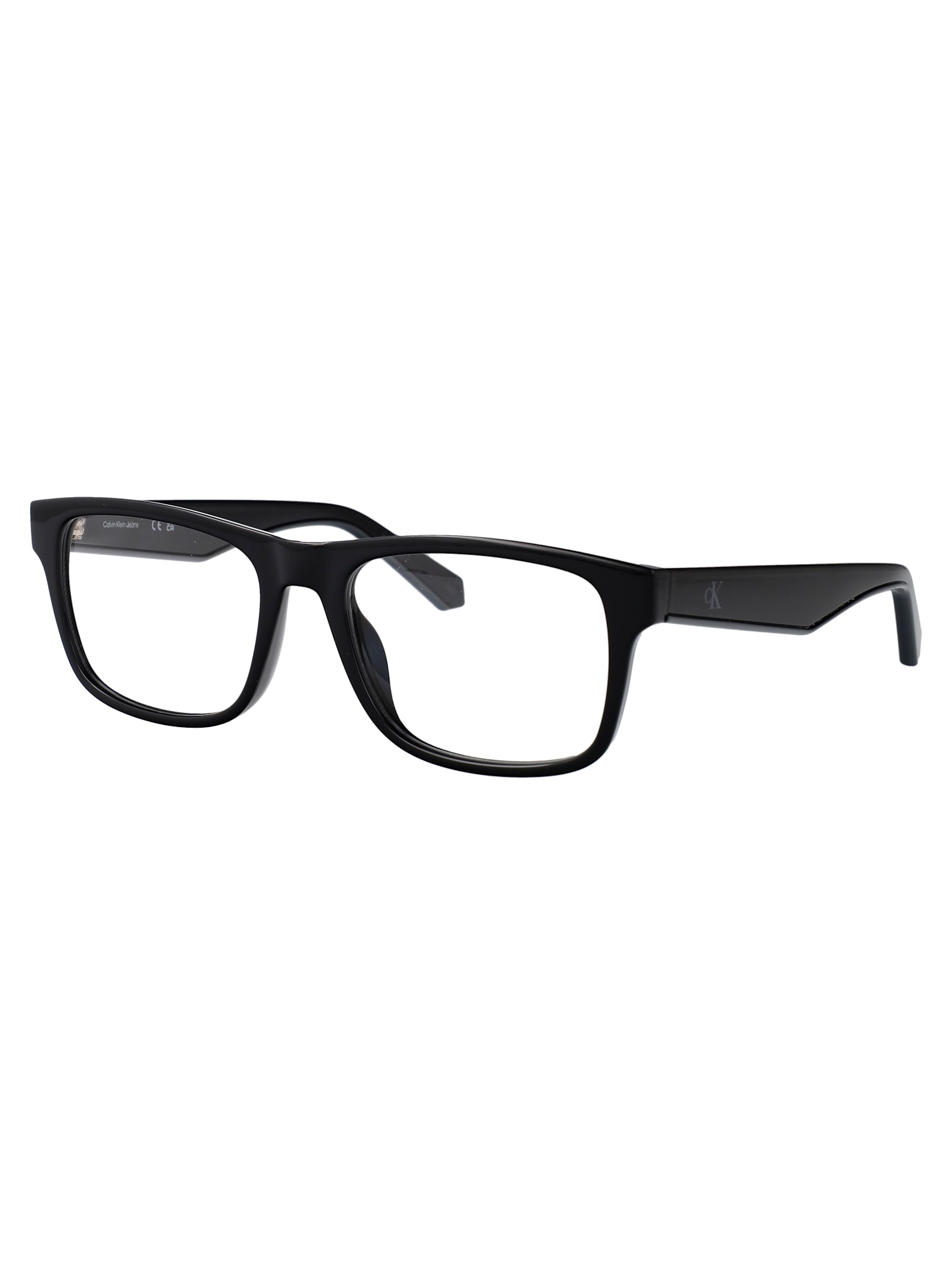 Calvin Klein Jeans Est.1978 Calvin Klein Jeans Black Acetate Glasses In Black