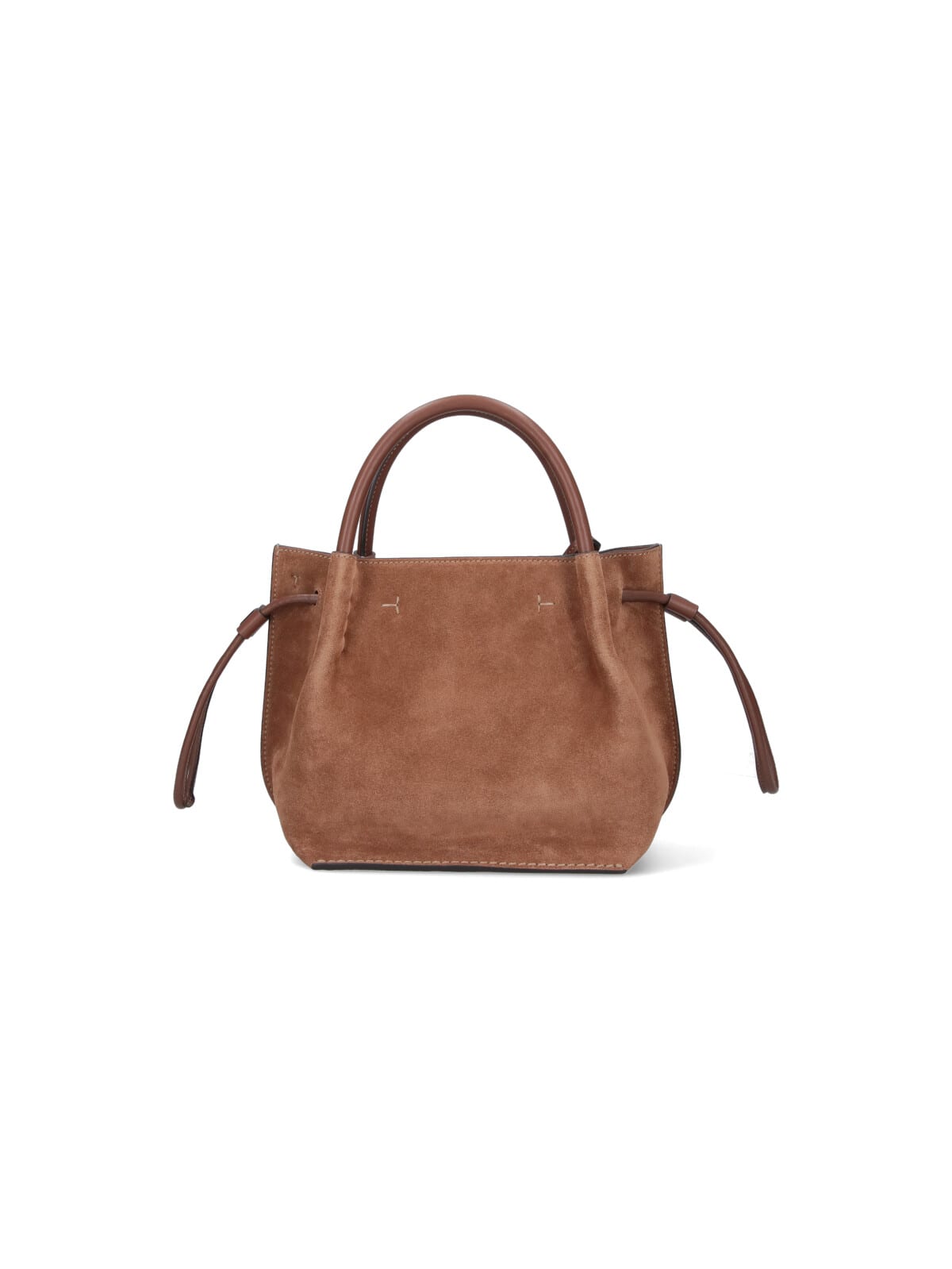 Tod's Suede Shoulder Bag Metal Hardware In Brown