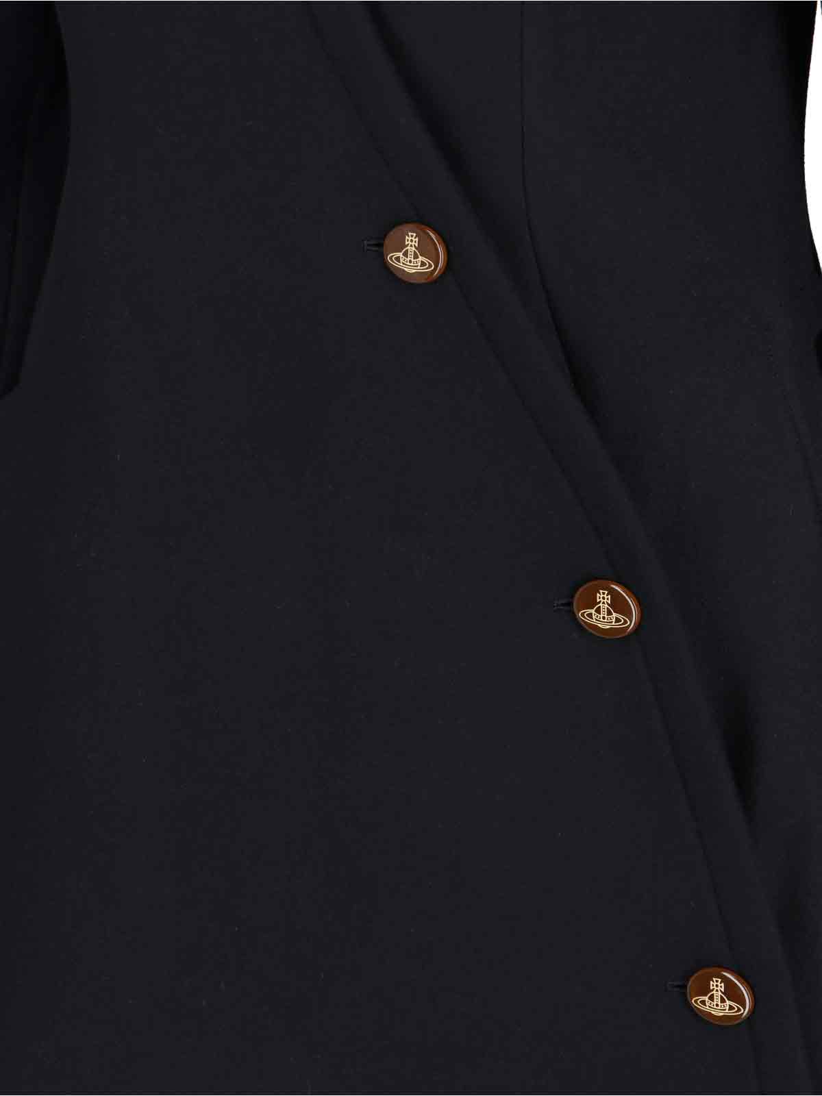 Vivienne Westwood Breeze Wool And Cashmere Coat In Black