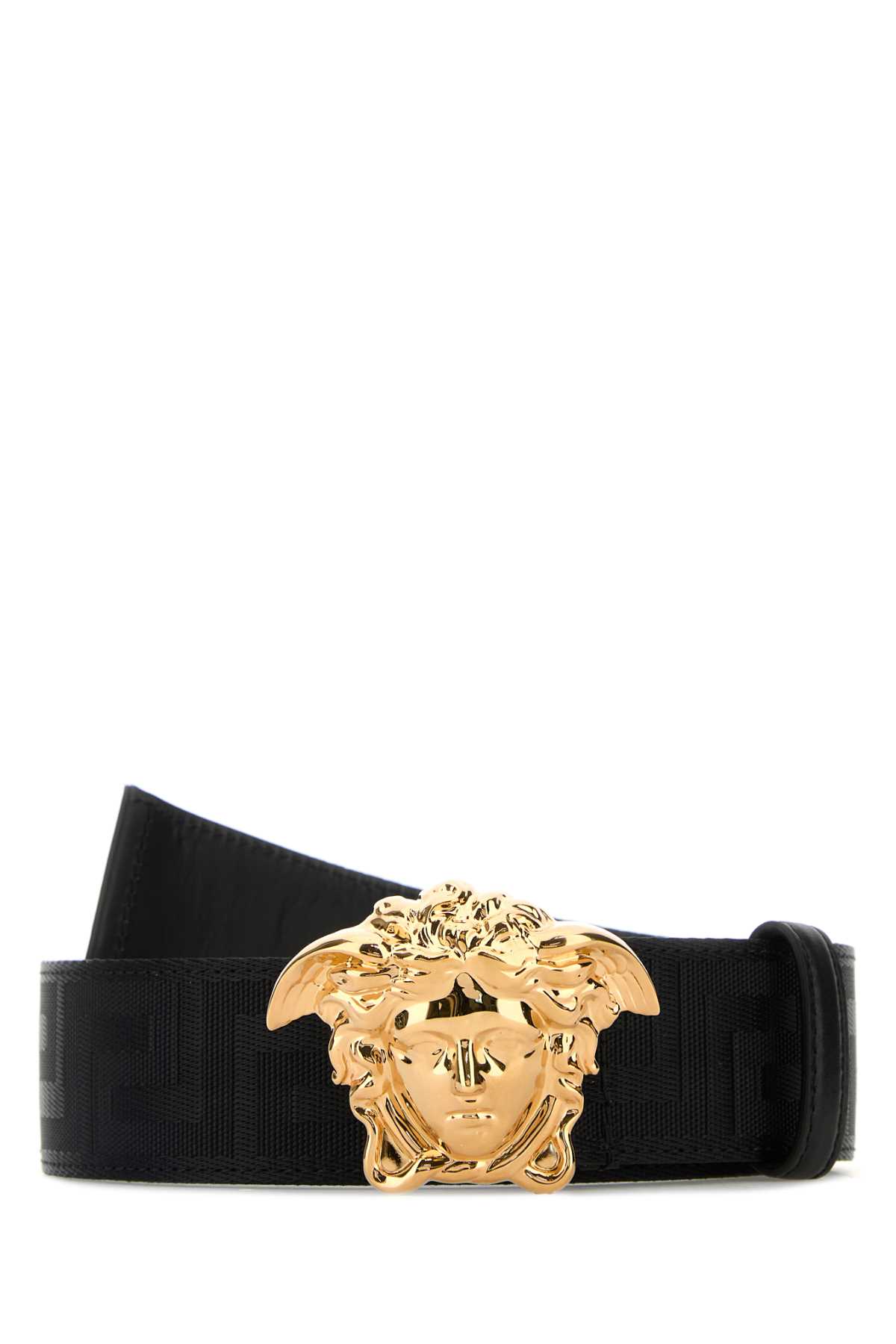 Black Fabric Medusa Belt