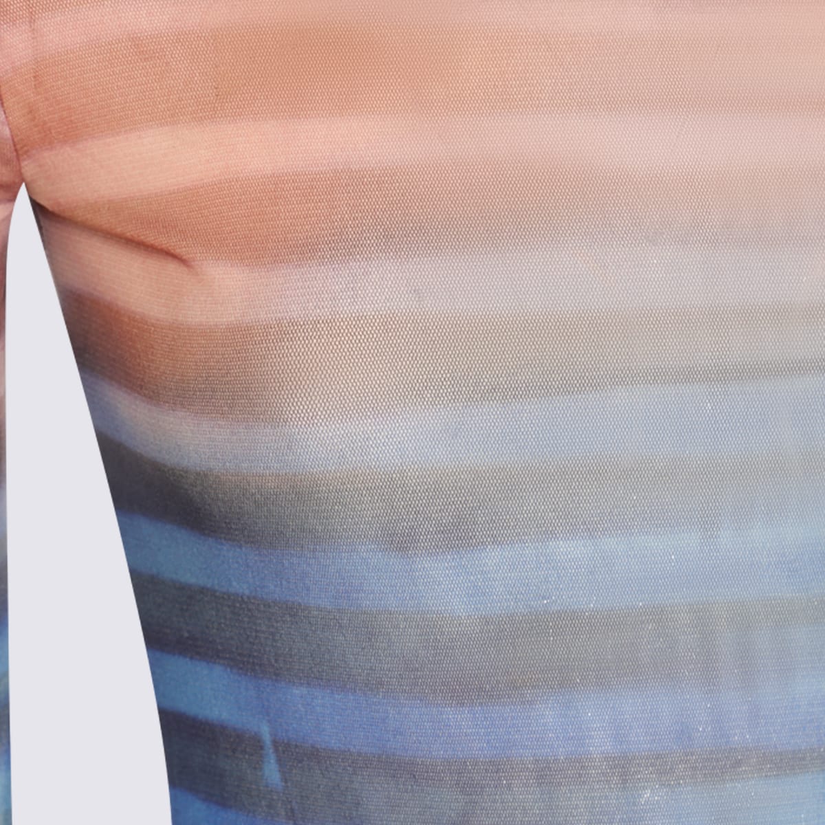 Jean Paul Gaultier Light Blue Top In Multi