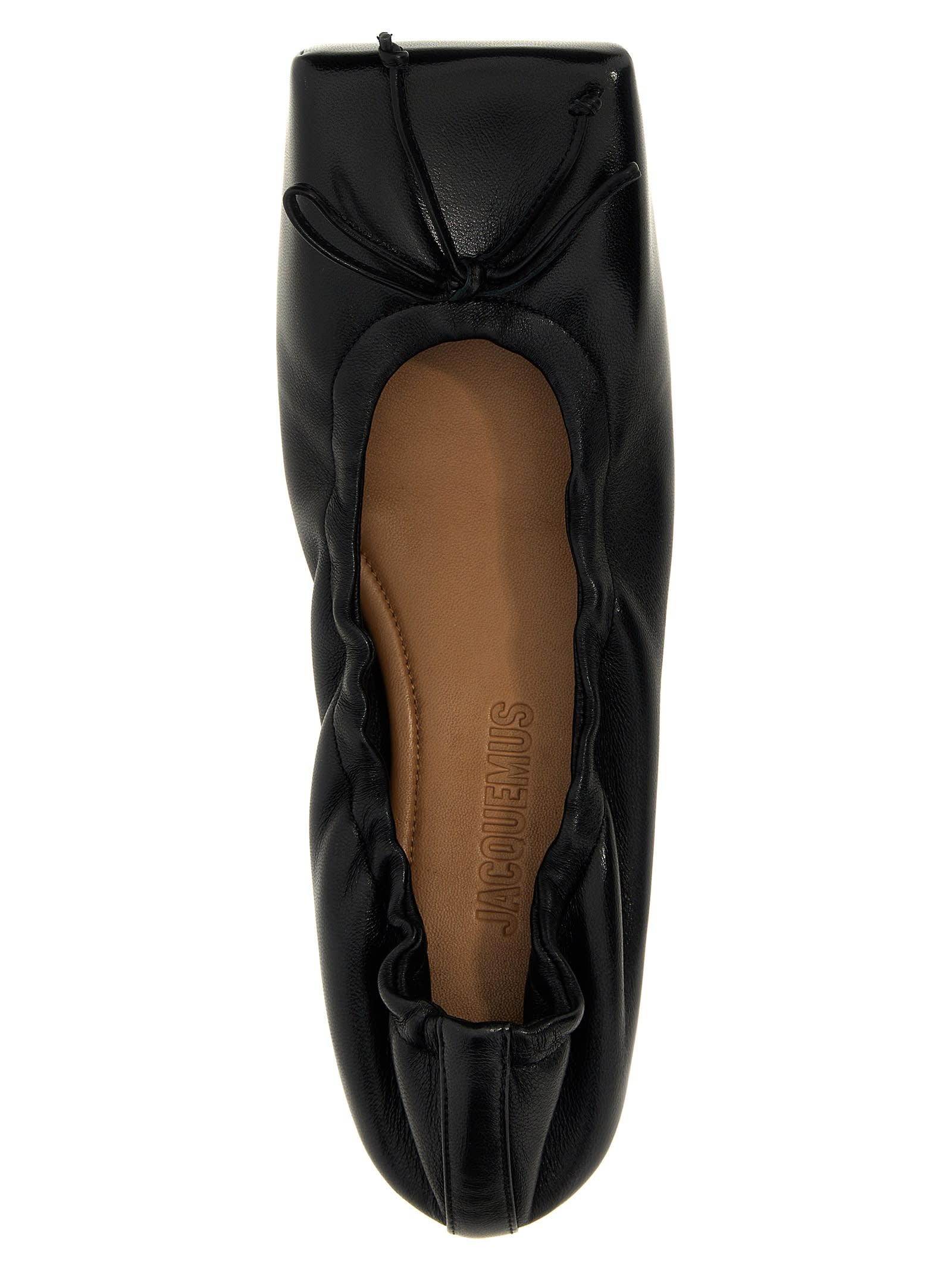 Shop Jacquemus Les Ballerines Ballet Flat Shoes In Black