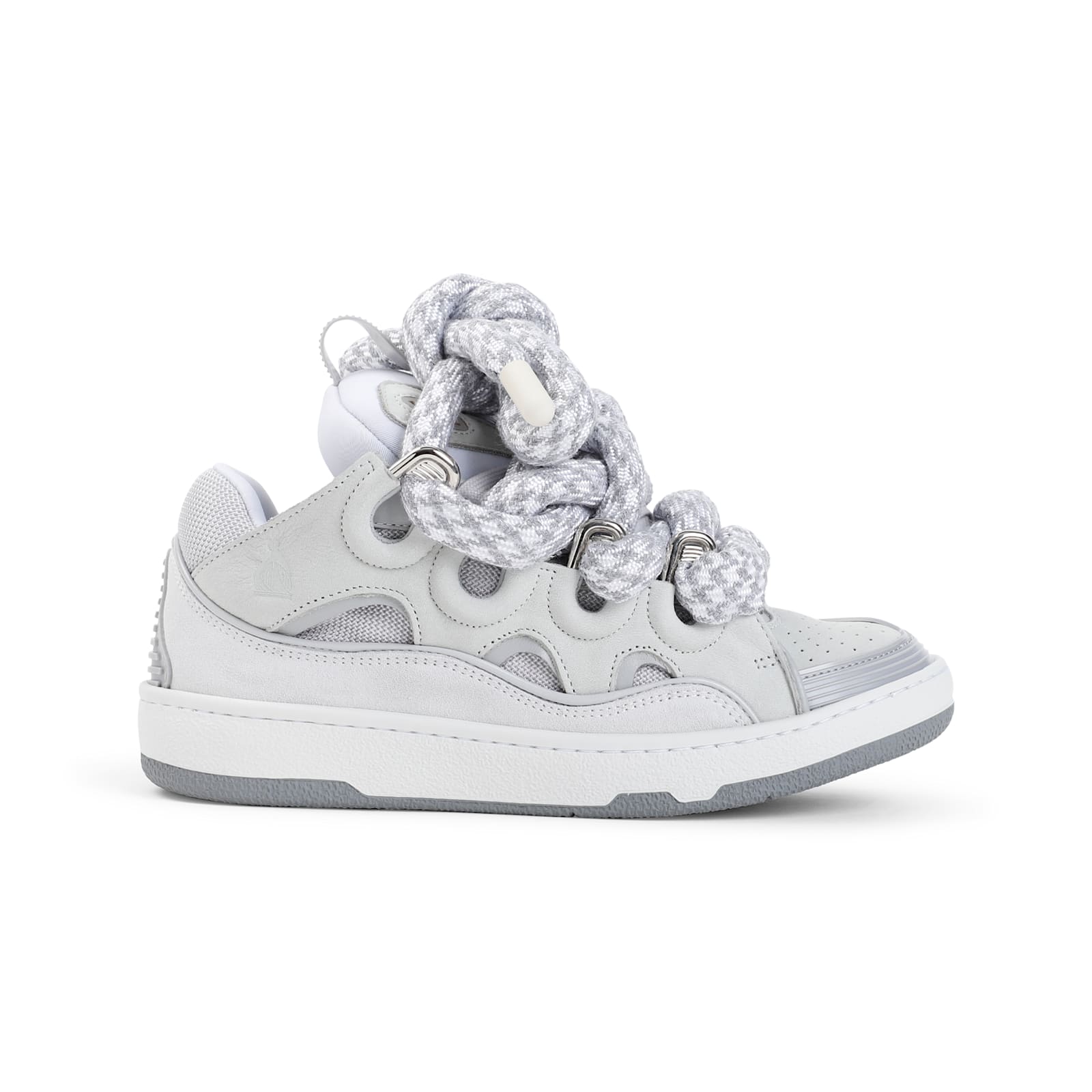 Shop Lanvin Curb Sneakers In White