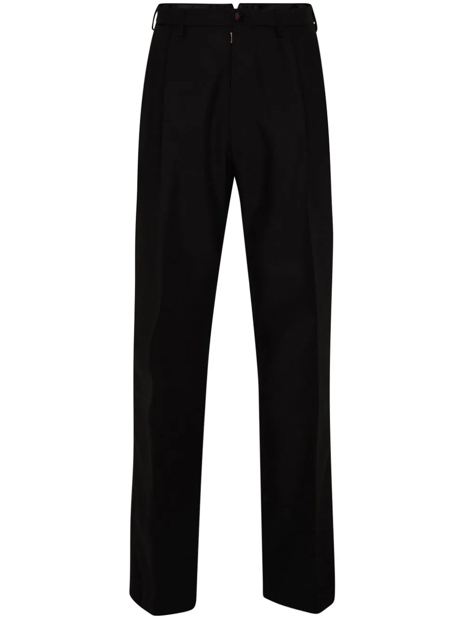 Shop Maison Margiela Trousers Black