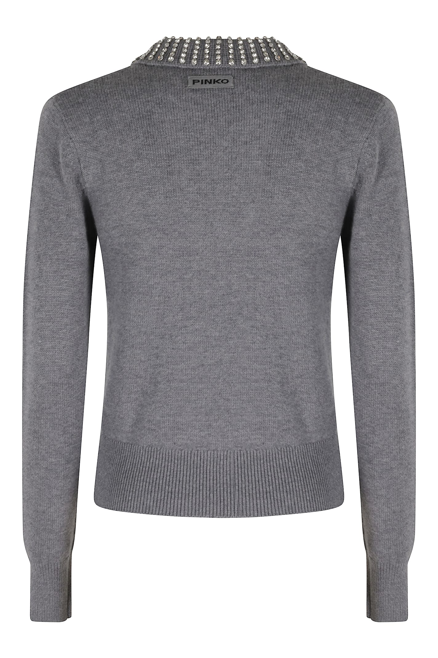 Pinko Ventotene Wool Blend Sweater In Gray