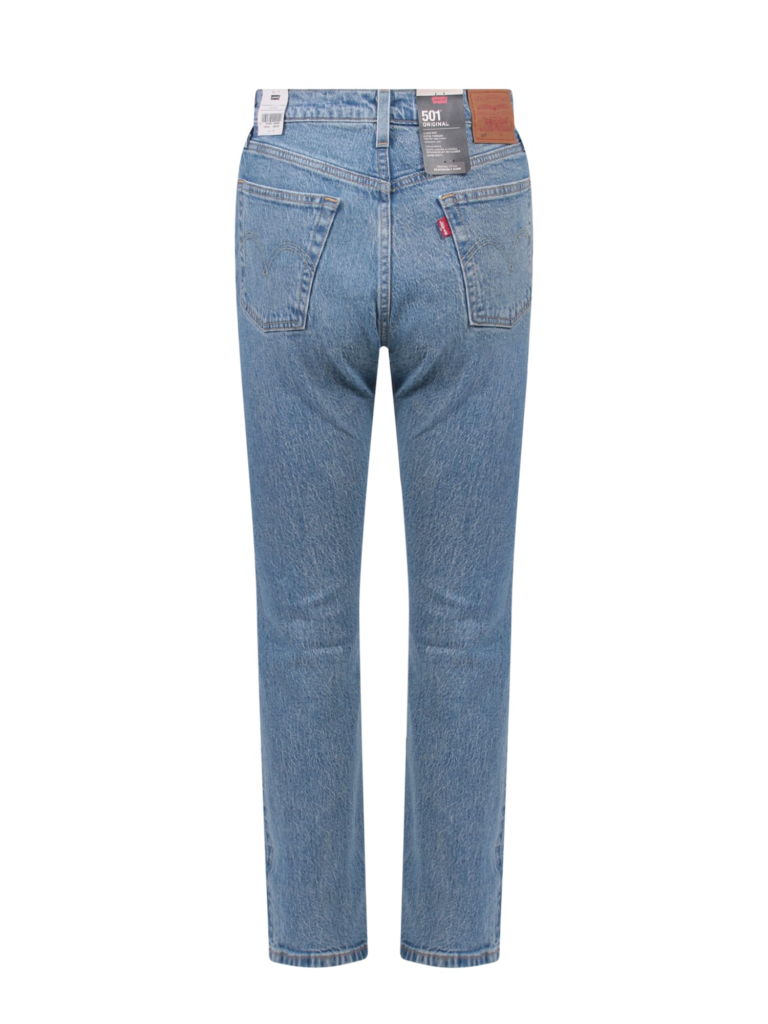 Shop Levi's 501 Jeans In Clear Blue