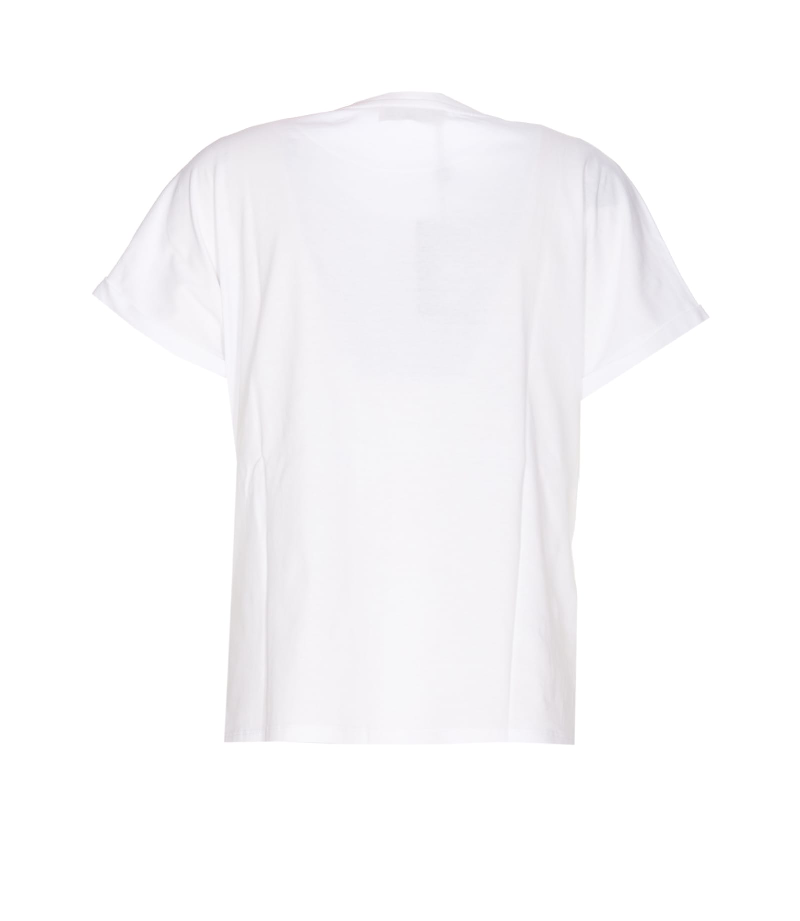 Shop Twinset Logo T-shirt In White