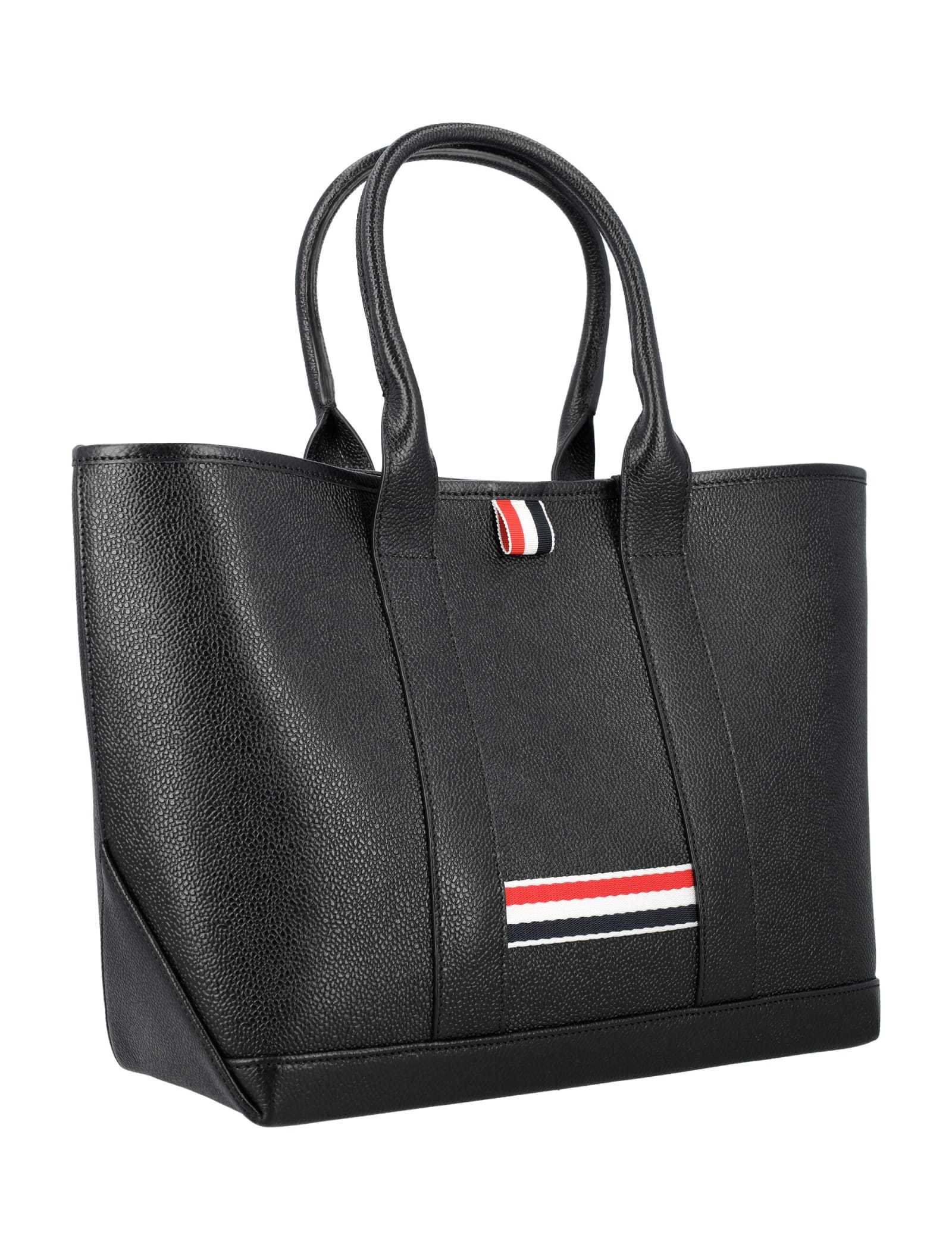 Shop Thom Browne Small Tool Tote Bag In Black