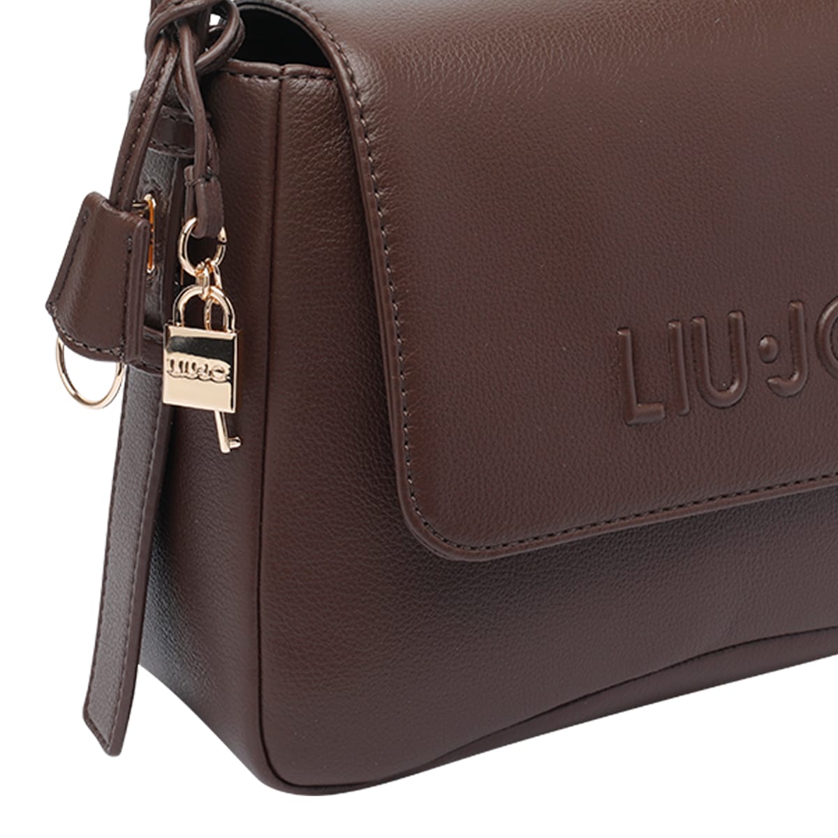 Liu •jo Medium Logo Hobo Bag With Adaptable Strap In Brown