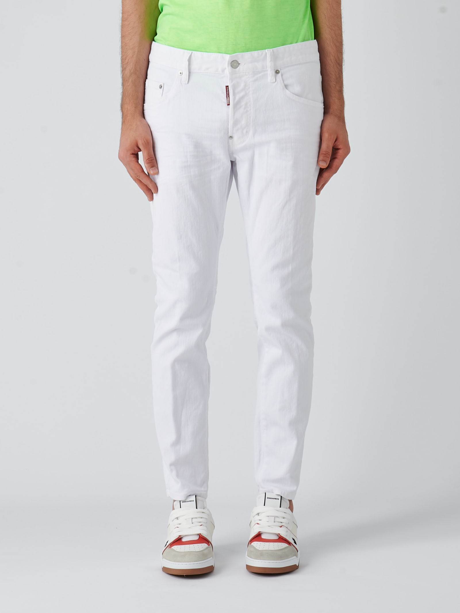 Shop Dsquared2 Skater Jeans Jeans In Bianco