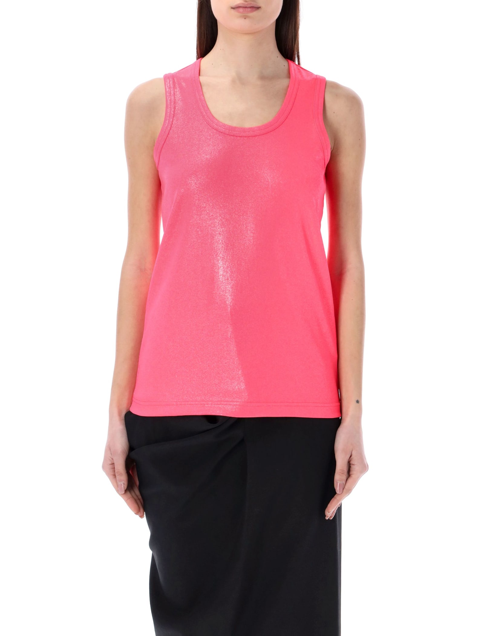 Junya Watanabe Woman Tank Top Coral Size M Polyester In Pink