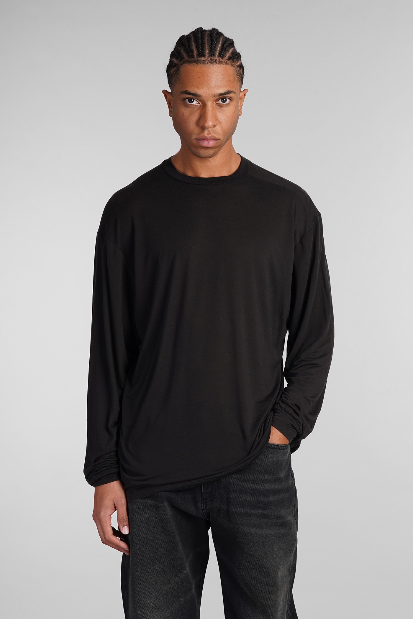 Obi T-shirt In Black Cotton