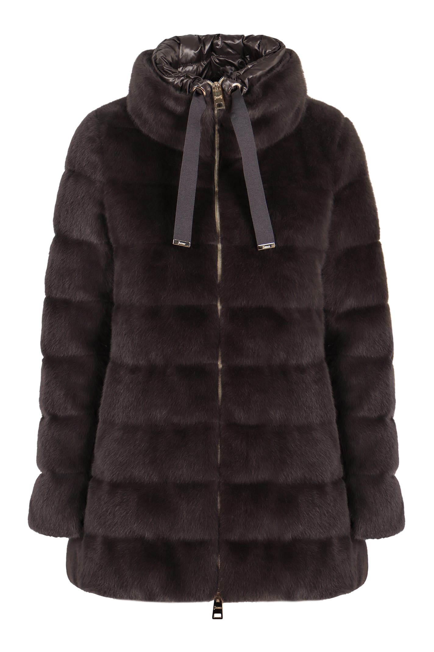 Herno Puffer Jacket In Brown