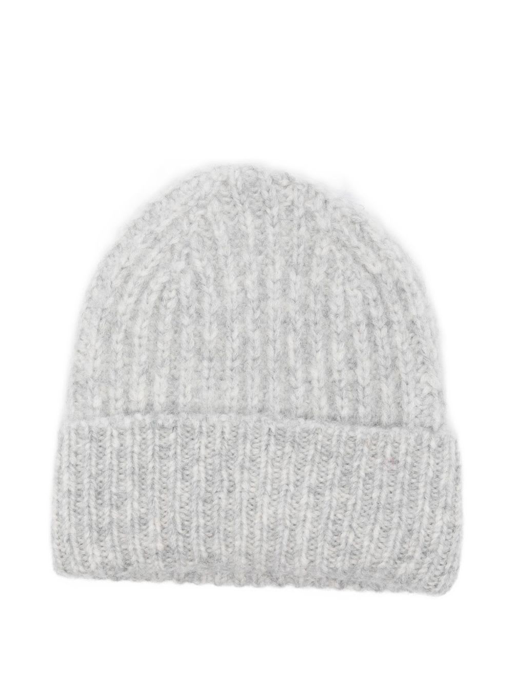 Closed Wool Beanie In Gray