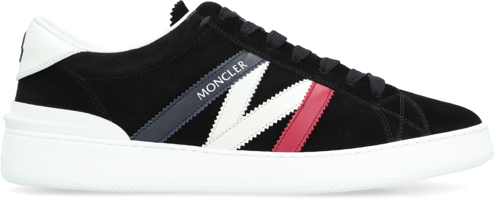 Shop Moncler Monaco M Fabric Low-top Sneakers In Non Definito