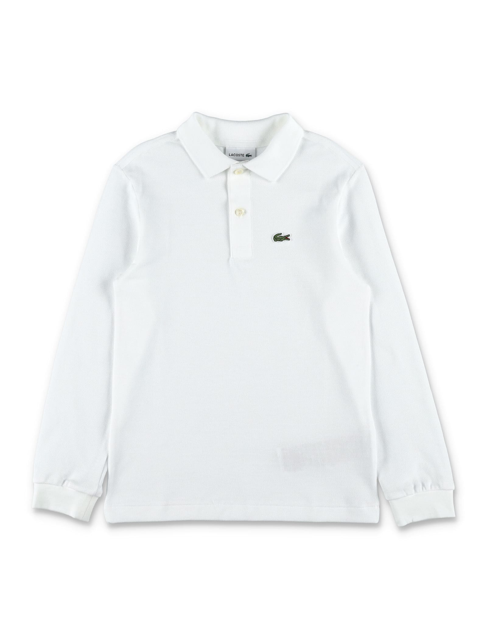 Lacoste Kid Long Sleeves Polo In White