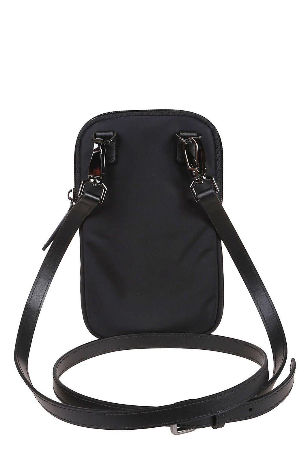 Emporio Armani Logo Patch Zipped Wallet In Black
