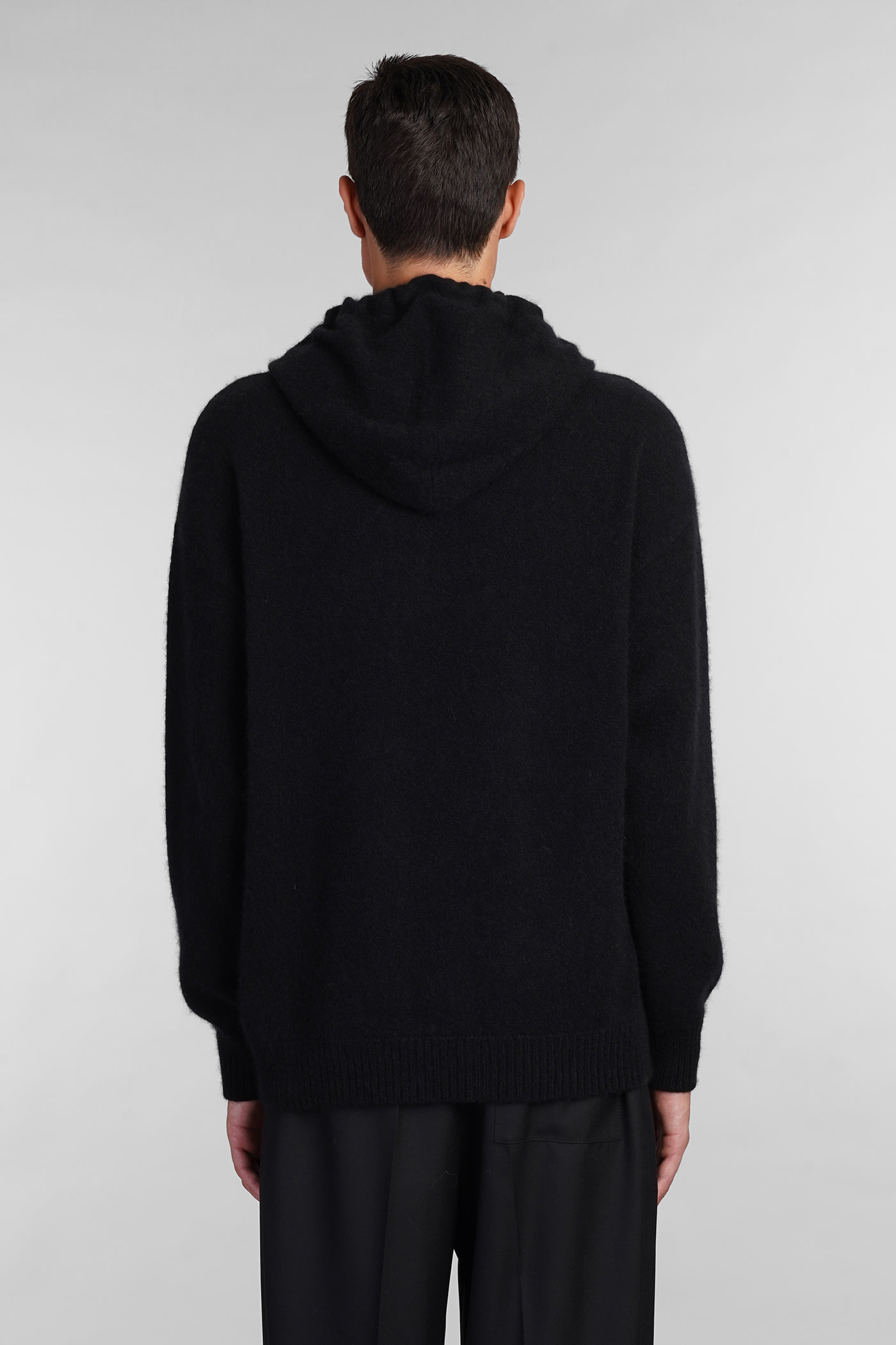 LANEUS SWEATSHIRT IN BLACK CASHMERE