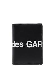 Comme Des Garçons Huge Logo Wallet In Black